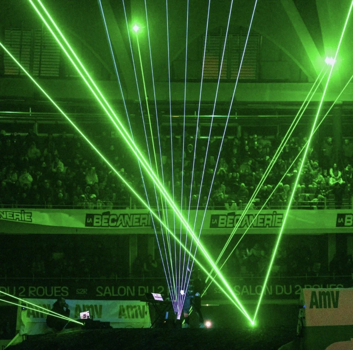 Highlights of the laser Harp show at Lyon, France