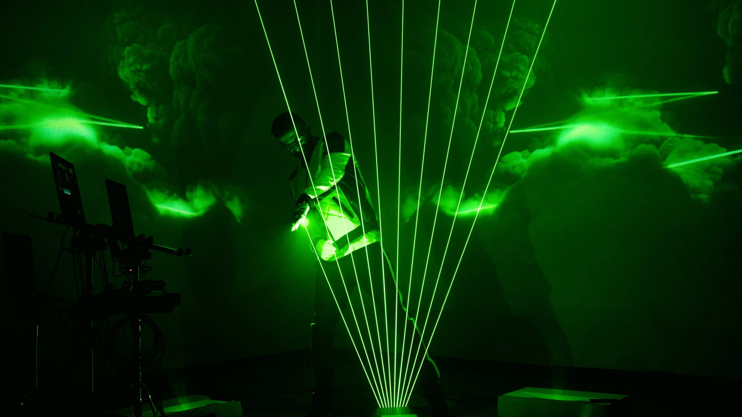 Laser Harp show