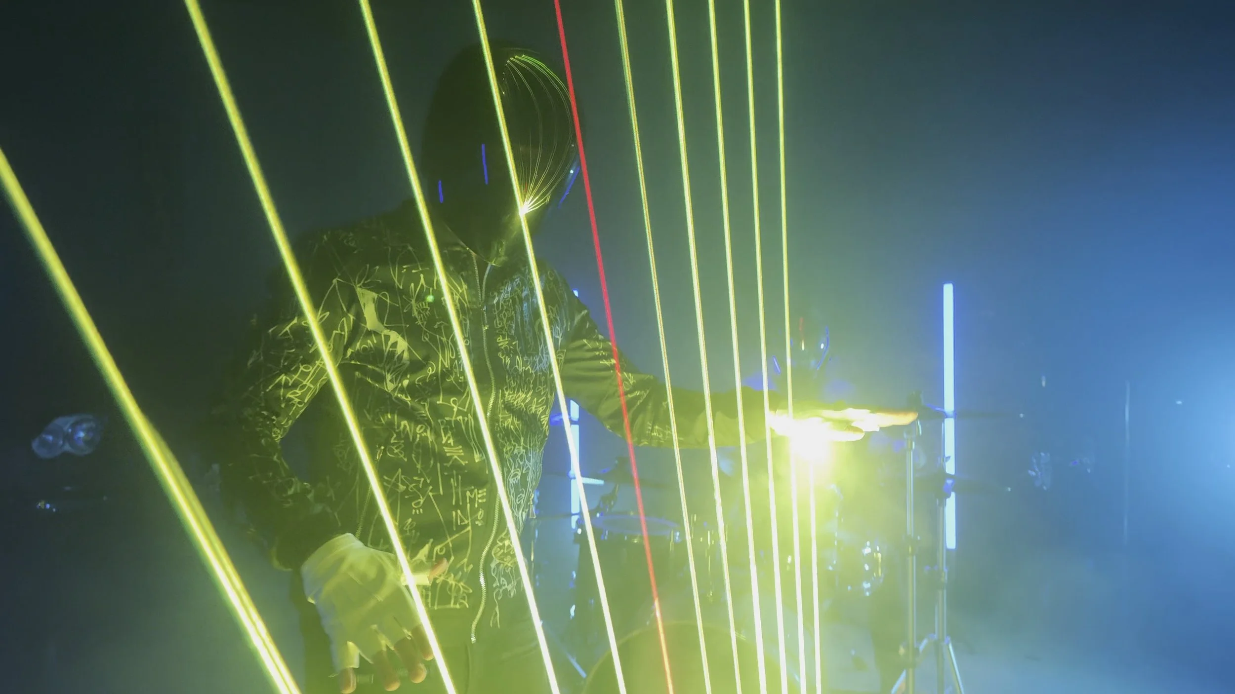 Laser Harp show live corporate entertainment 
