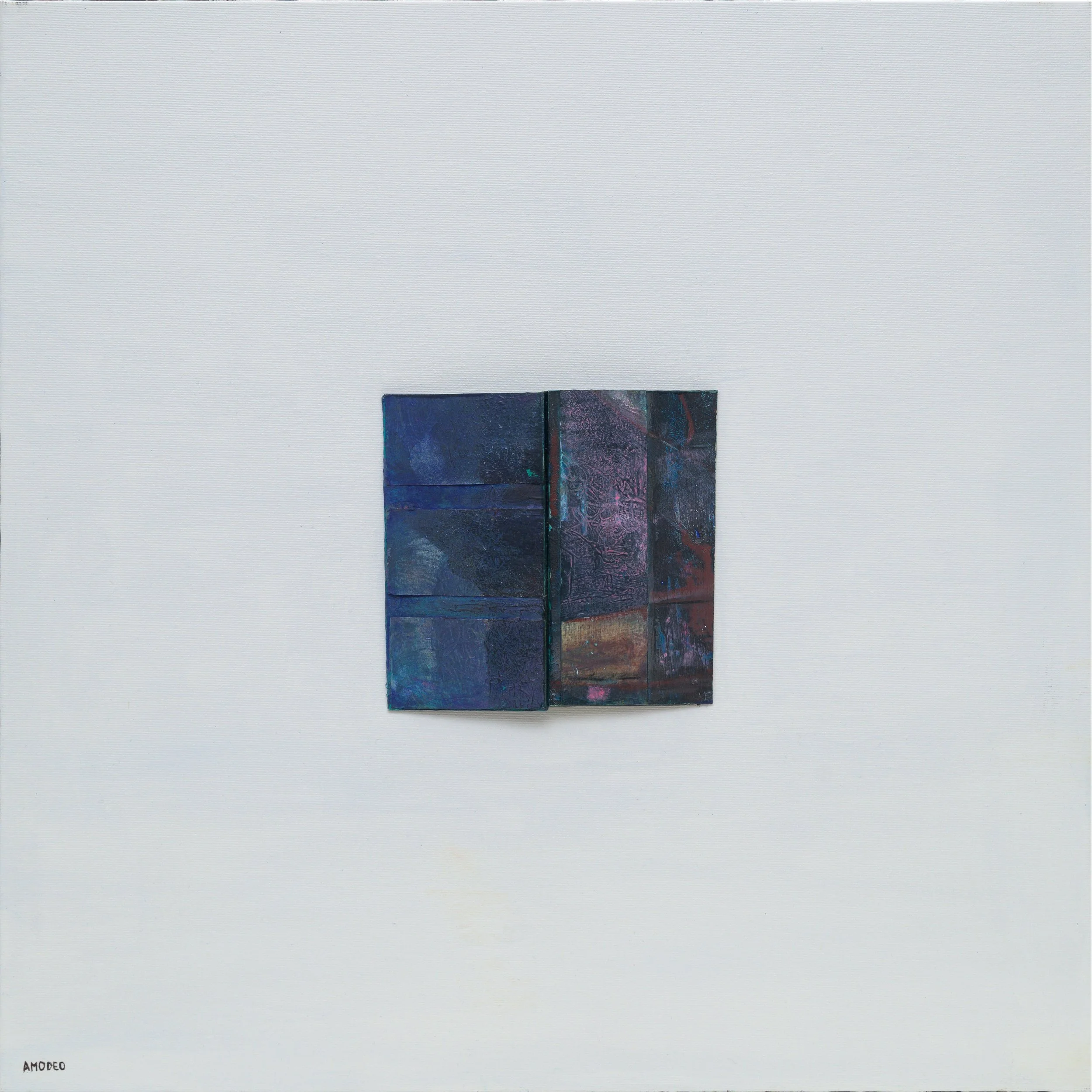  Lettura del sé 
tecnica mista su tela, 50 x 50 cm, 2025
