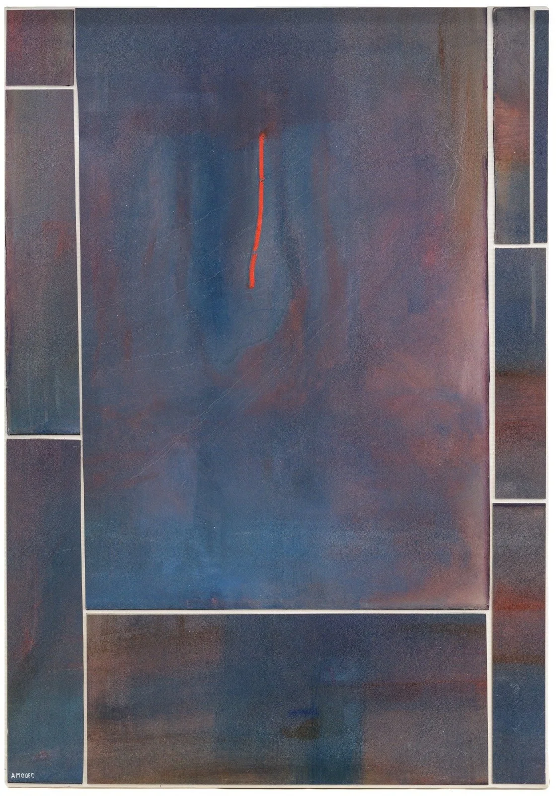  Infinito 
olio su cartoncino e tela, 101 x 71 cm, 2019
