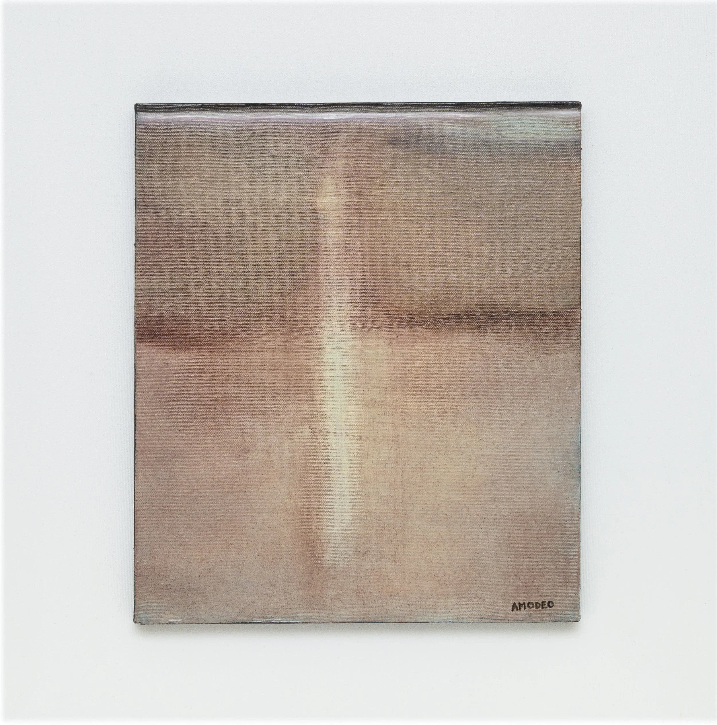  Reverso di Aria e Confine 
olio su tela 50 x 50 cm, 2025
