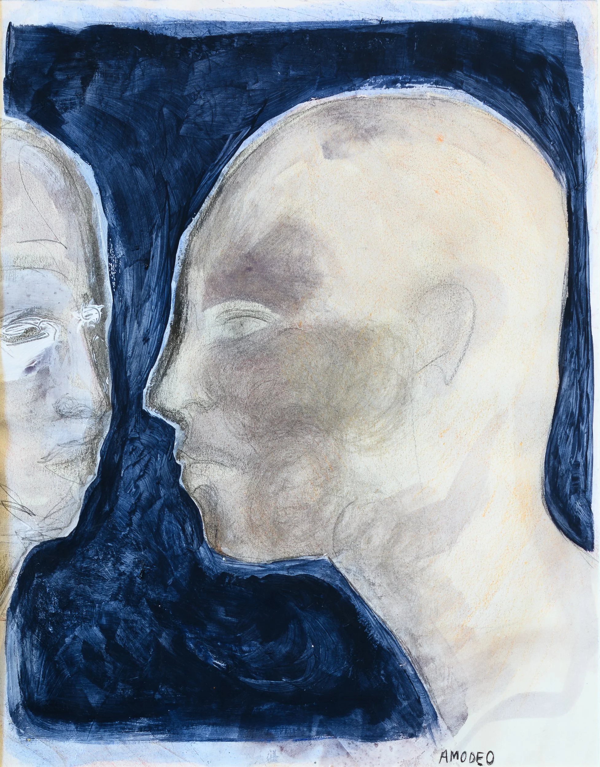  La memoria 
tecnica mista su cartoncino e tavola, 36 x 28 cm, 2021
