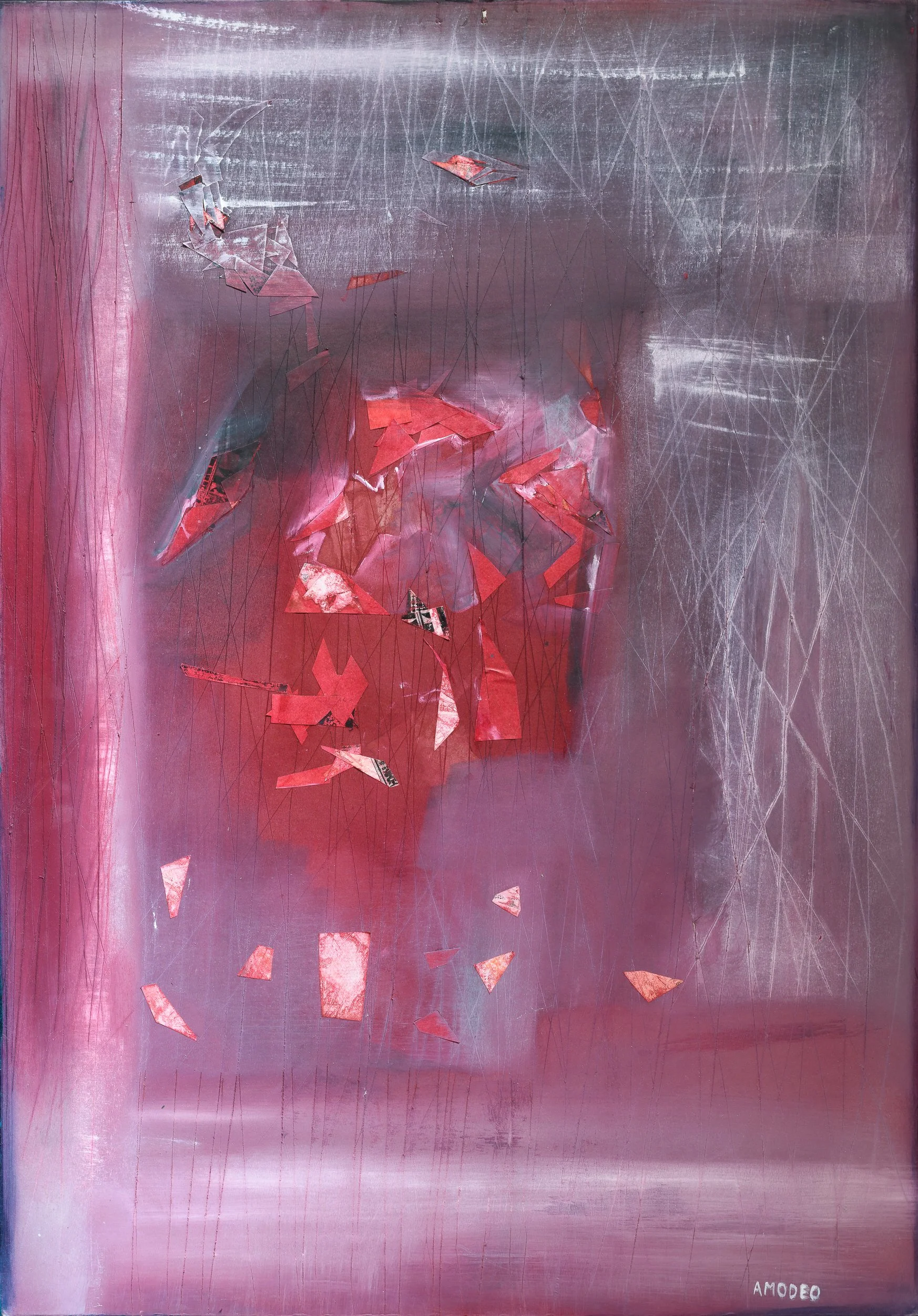  Profumi 
tecnica mista su cartone e tela, 101 x 71 cm, 2019
