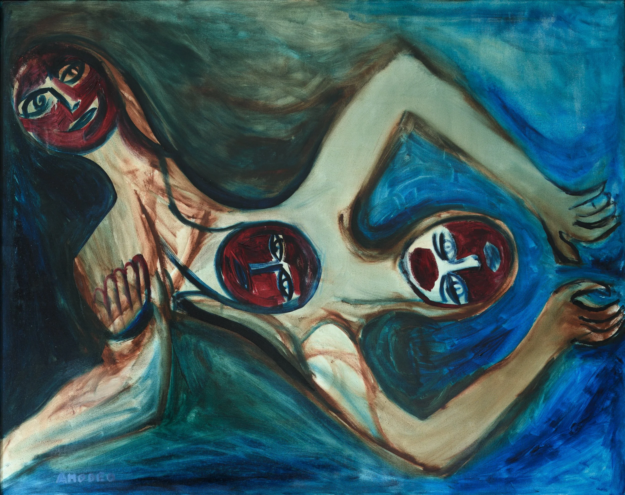  Mangiatrici di uomini 
olio su tela , 80 x 100 cm, 2010

