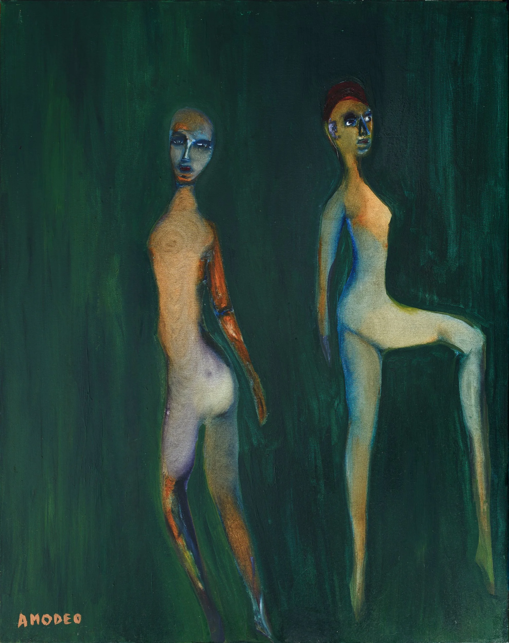  Percorsi diversi 
olio su tela, 100 x 80 cm, 2010
