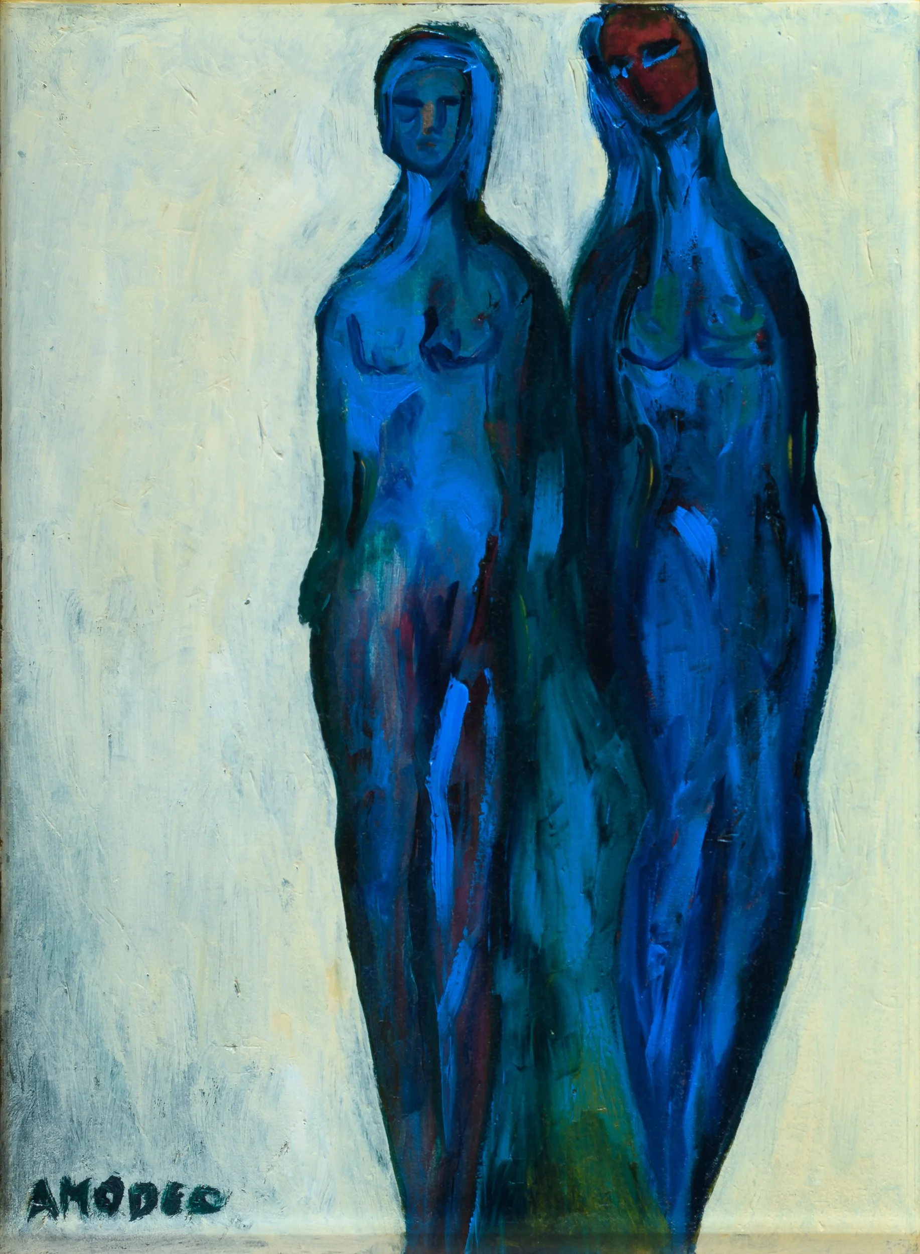  Apparizione blu 
olio su tela, 39 x 29 cm, 2010
