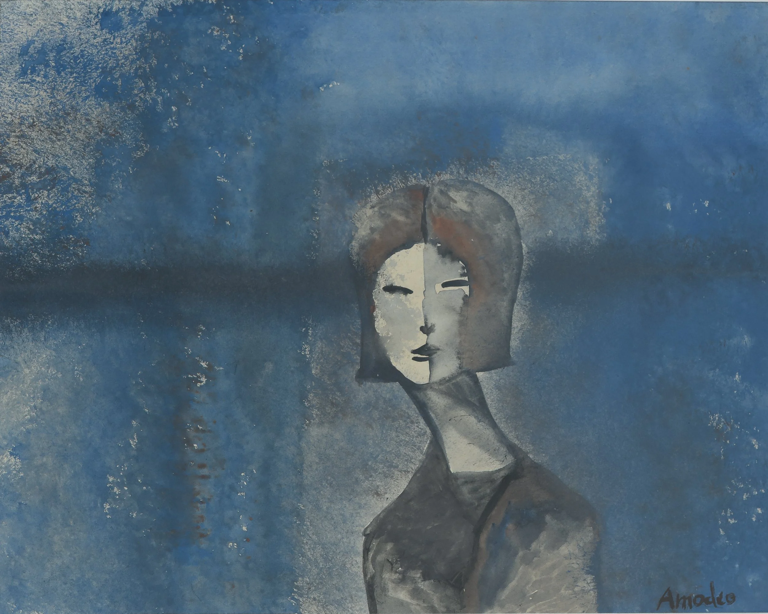  La passeggiata 
tempera su carta, 23 x 29 cm, 1996
