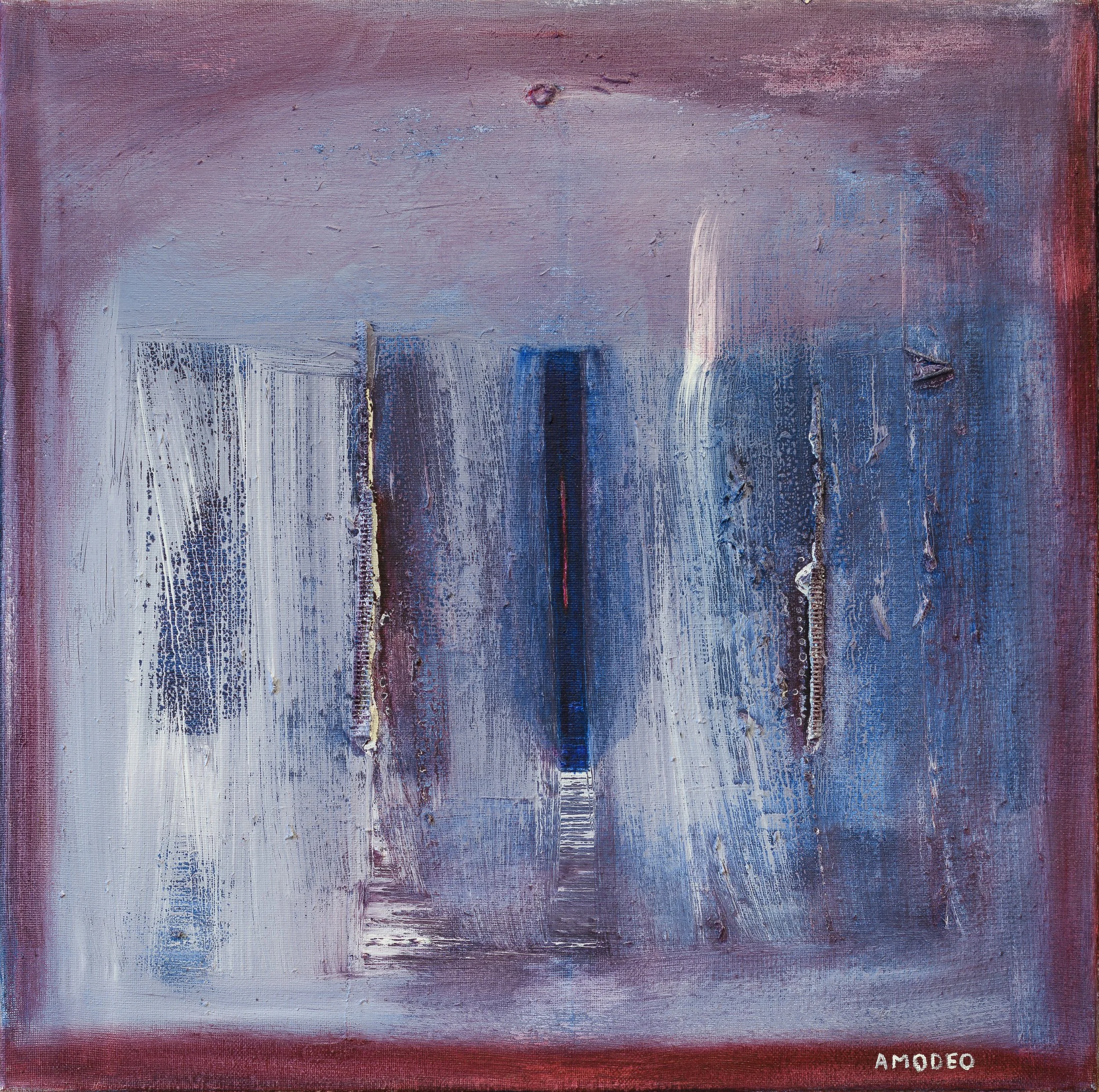  Dialogo intimo 
tecnica mista su tela, 50 x 50 cm, 2023
