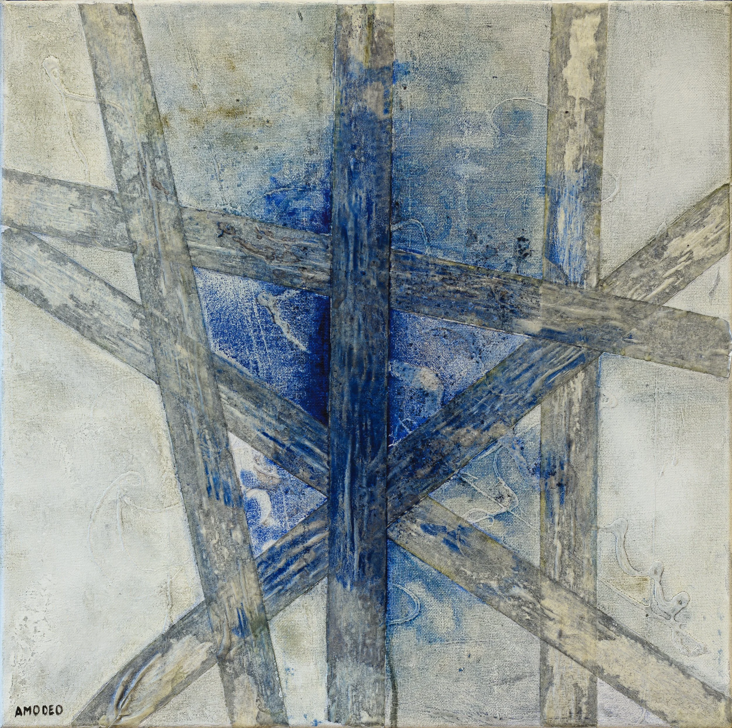 Resistenza a Dio 
tecnica mista su tela, 50 x 50 cm, 2023
