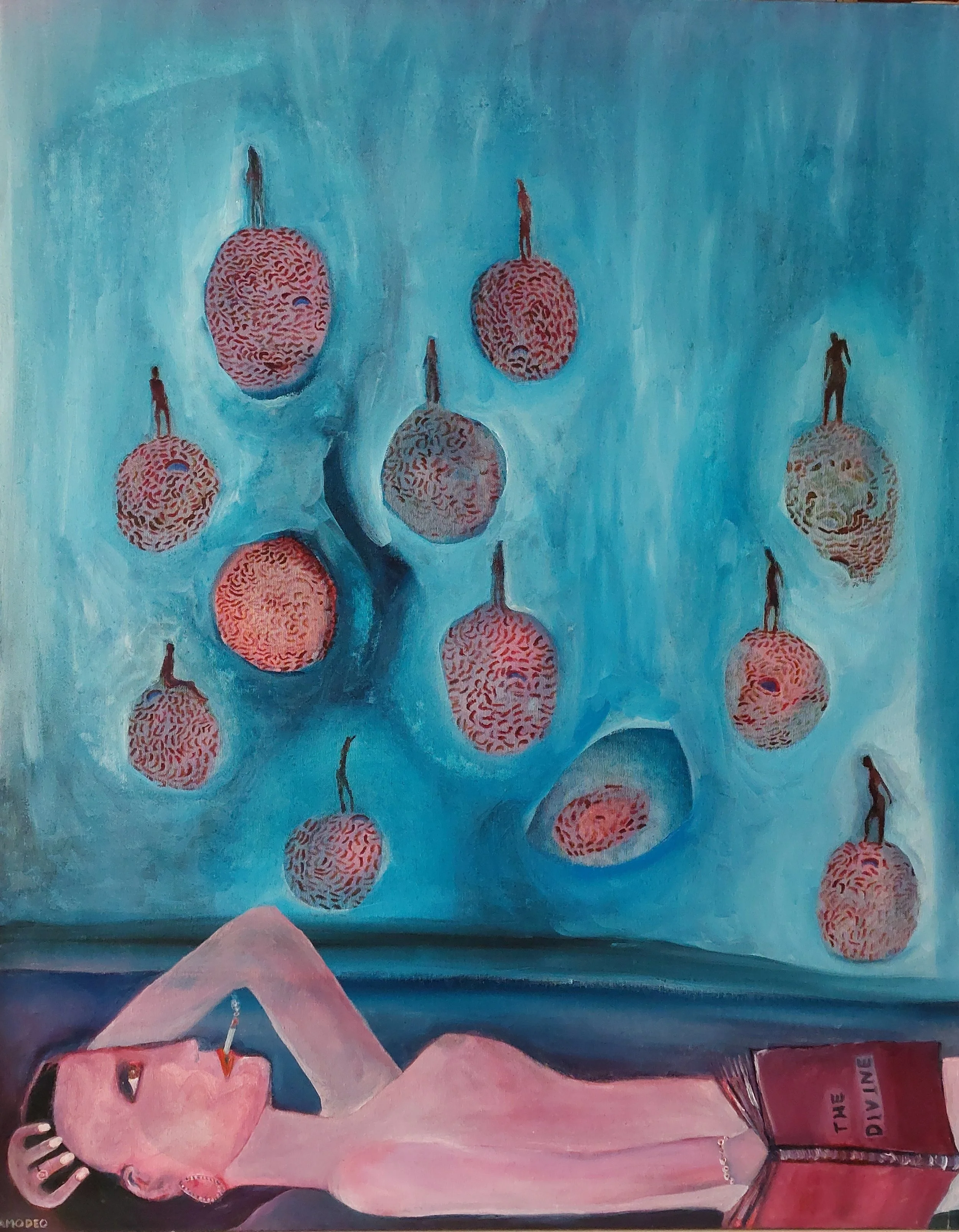  La donna che desiderava i poeti 
olio su tela, 100 x 80 cm, 2011
