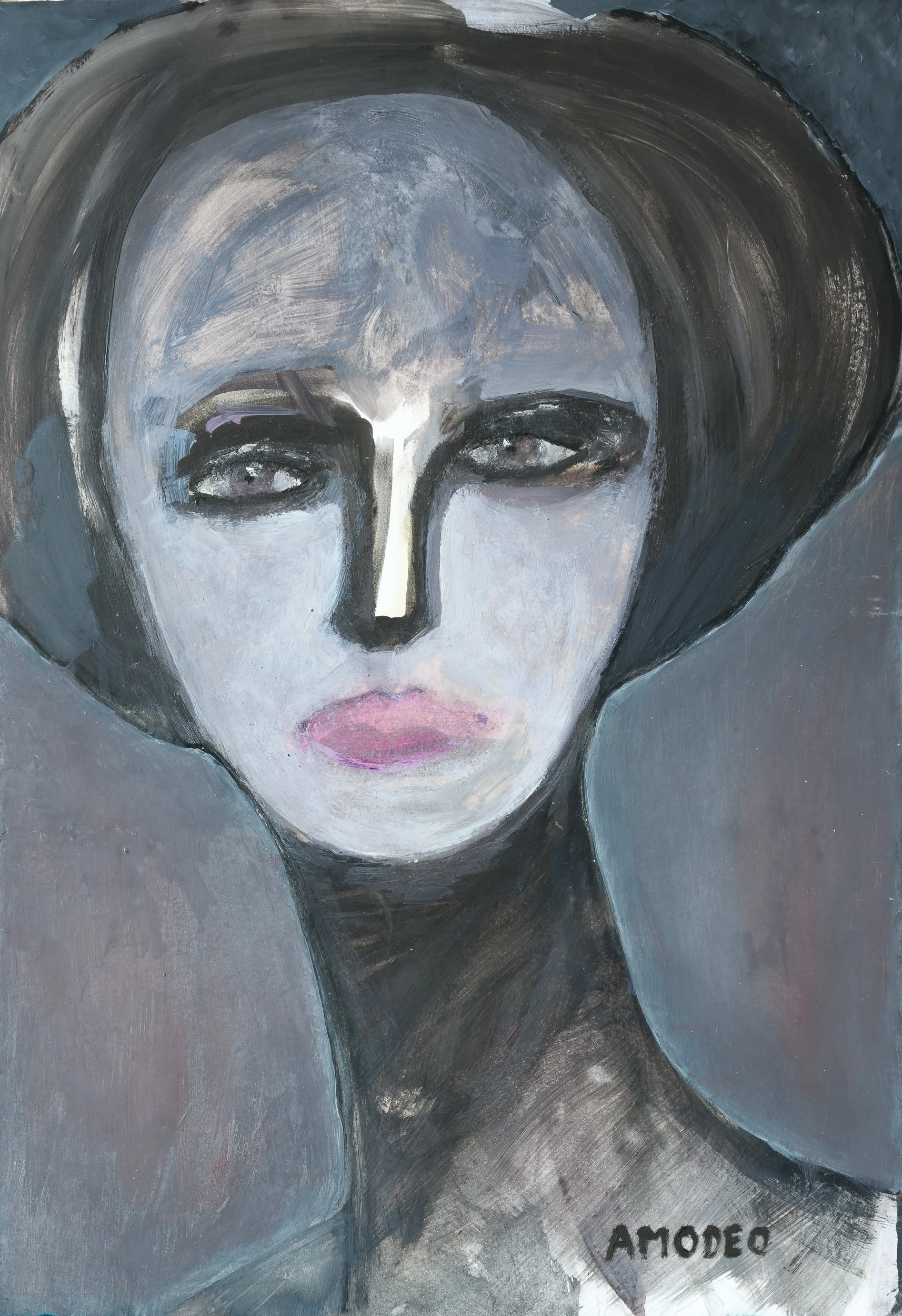  Preludio 
olio su carta, 48 x 33 cm, 2022
