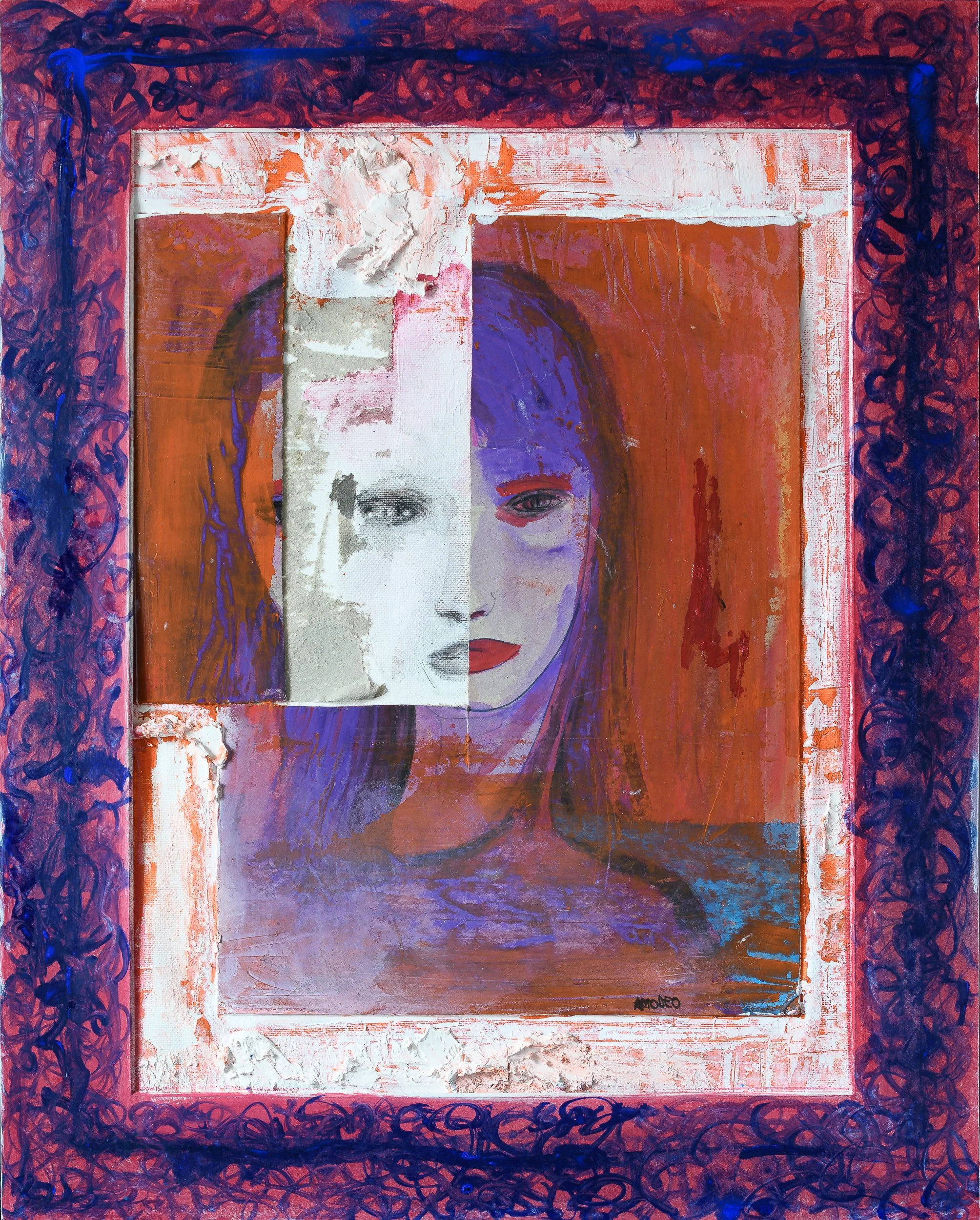  Abisso monade 
tecnica nista su cartoncino, 50 x 40 cm, 2016

