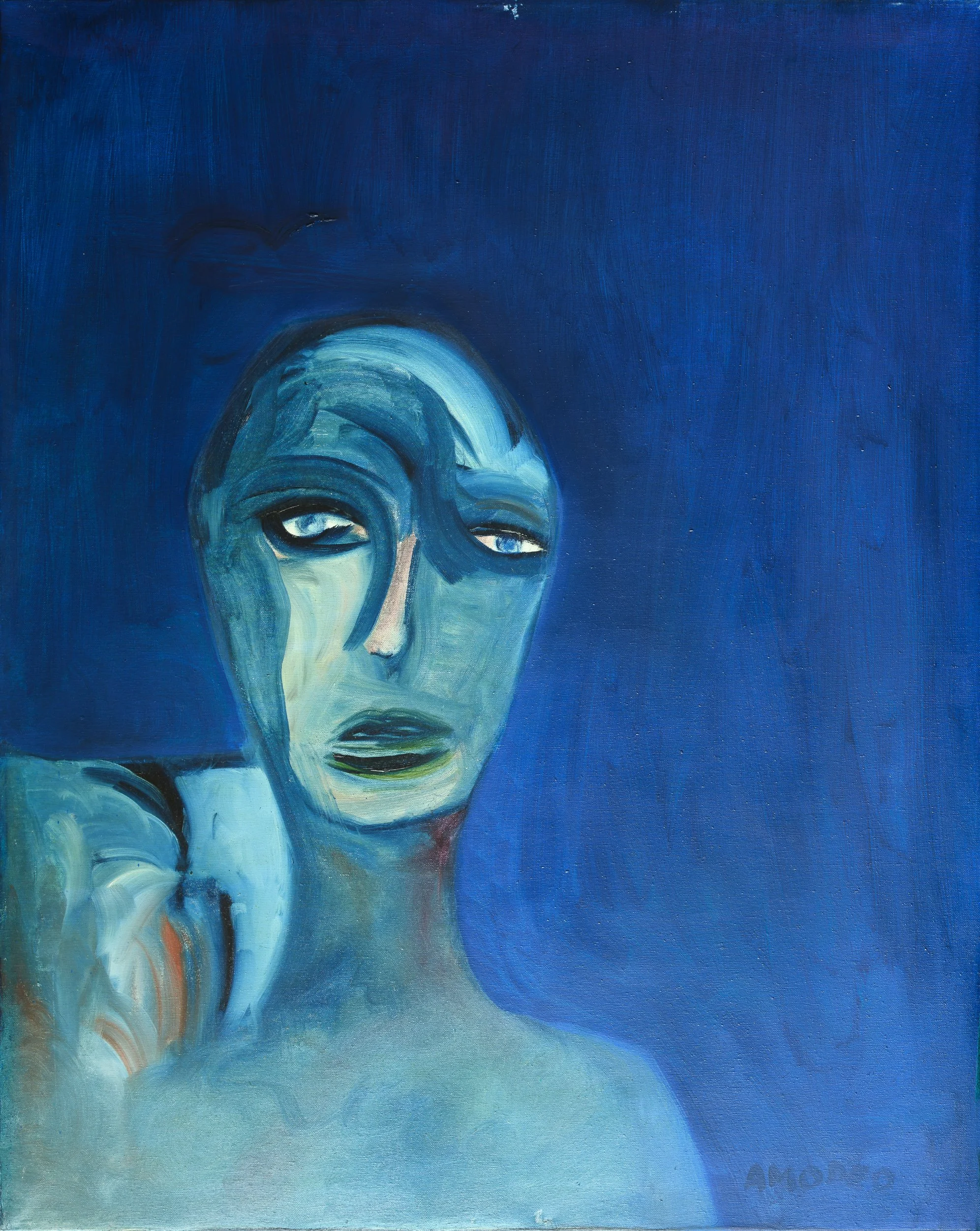  Dentro la sua vita di astrolabio 
olio su tela 100 x 80 cm, 2009
