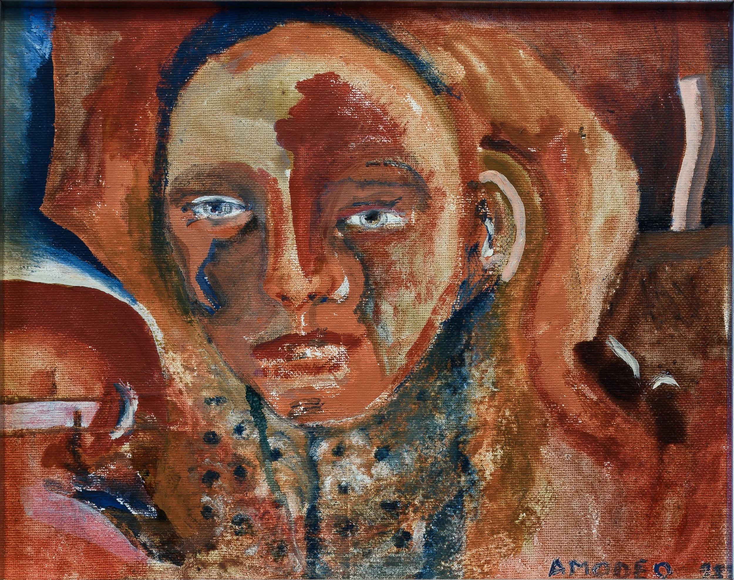 Africa sposa 
olio su tela 23 x 29 cm, 2006


