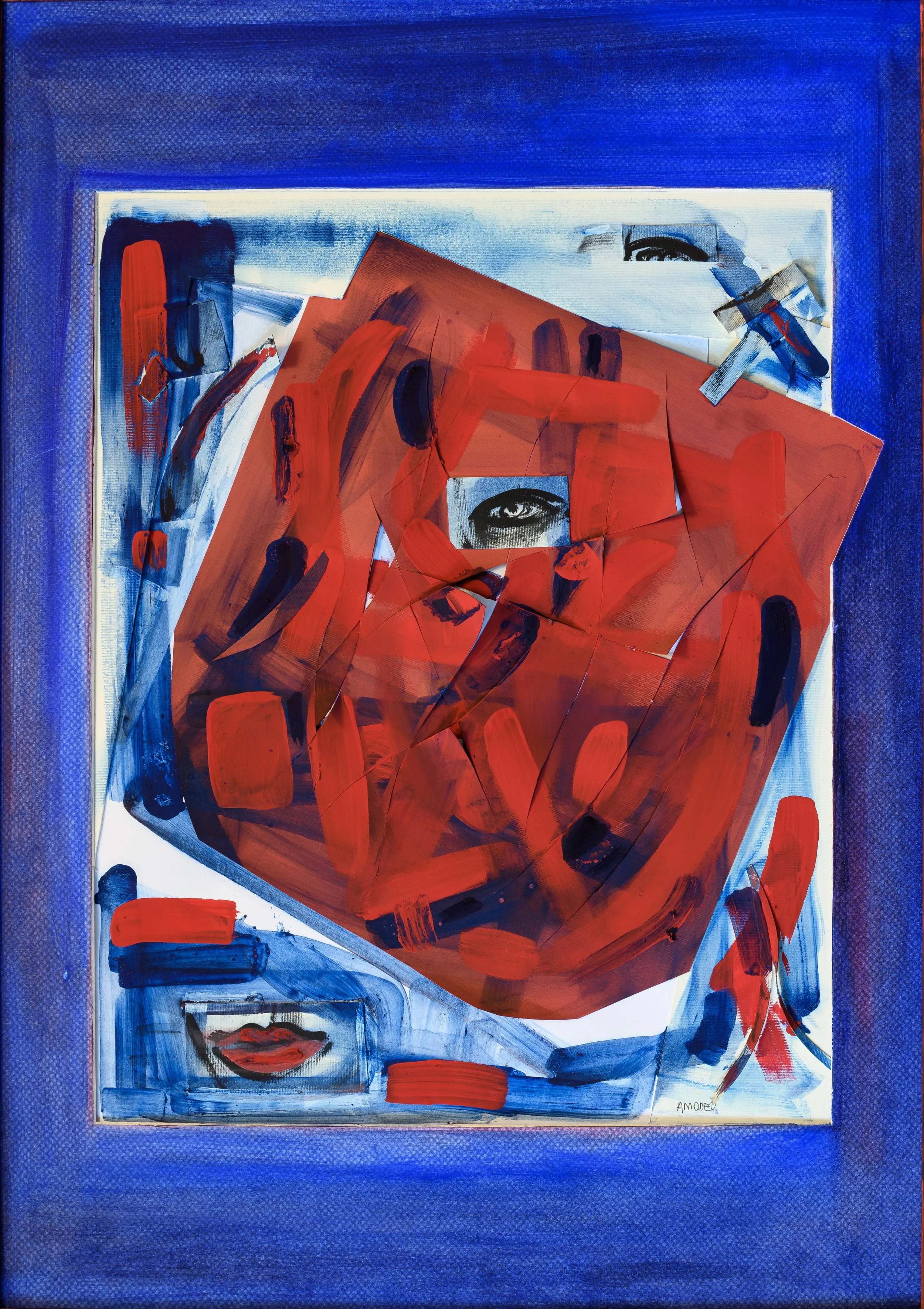  Recide il colore 
tecnica mista su cartoncino, 49 x 39 cm, 2021
