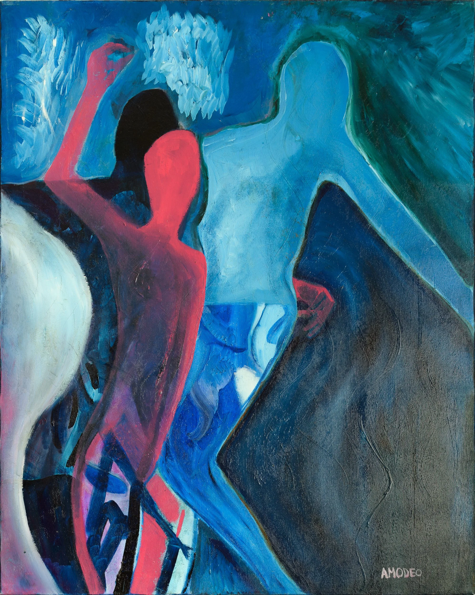 Crocifissione beata 
olio su tela, 100 x 80 cm, 2012
