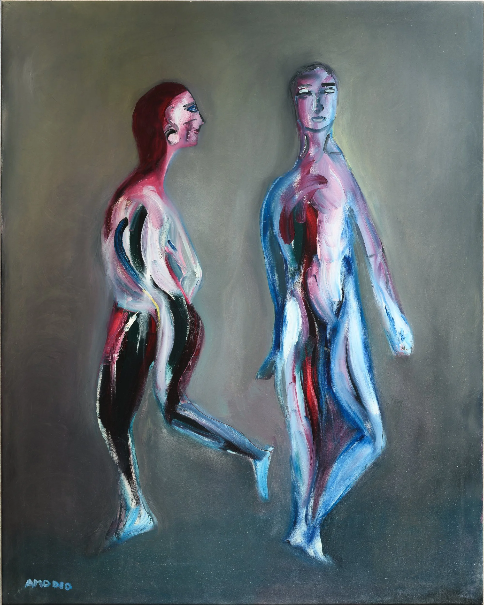  Pausa nuda 
olio su tela
 100 x 80 cm, 2010

