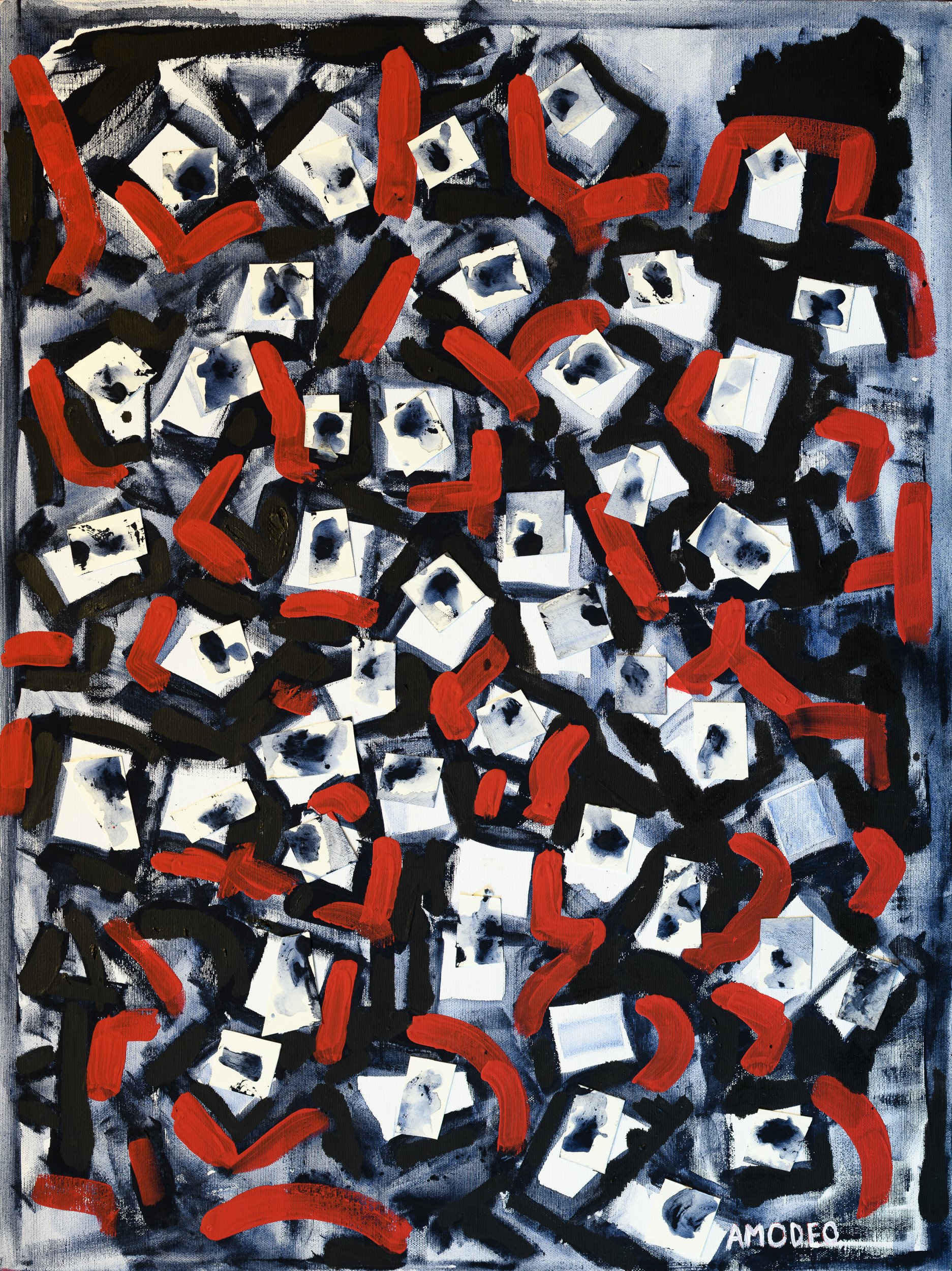 Piccoli racconti 
tecnica mista su tela, 80 x 60 cm, 2019
