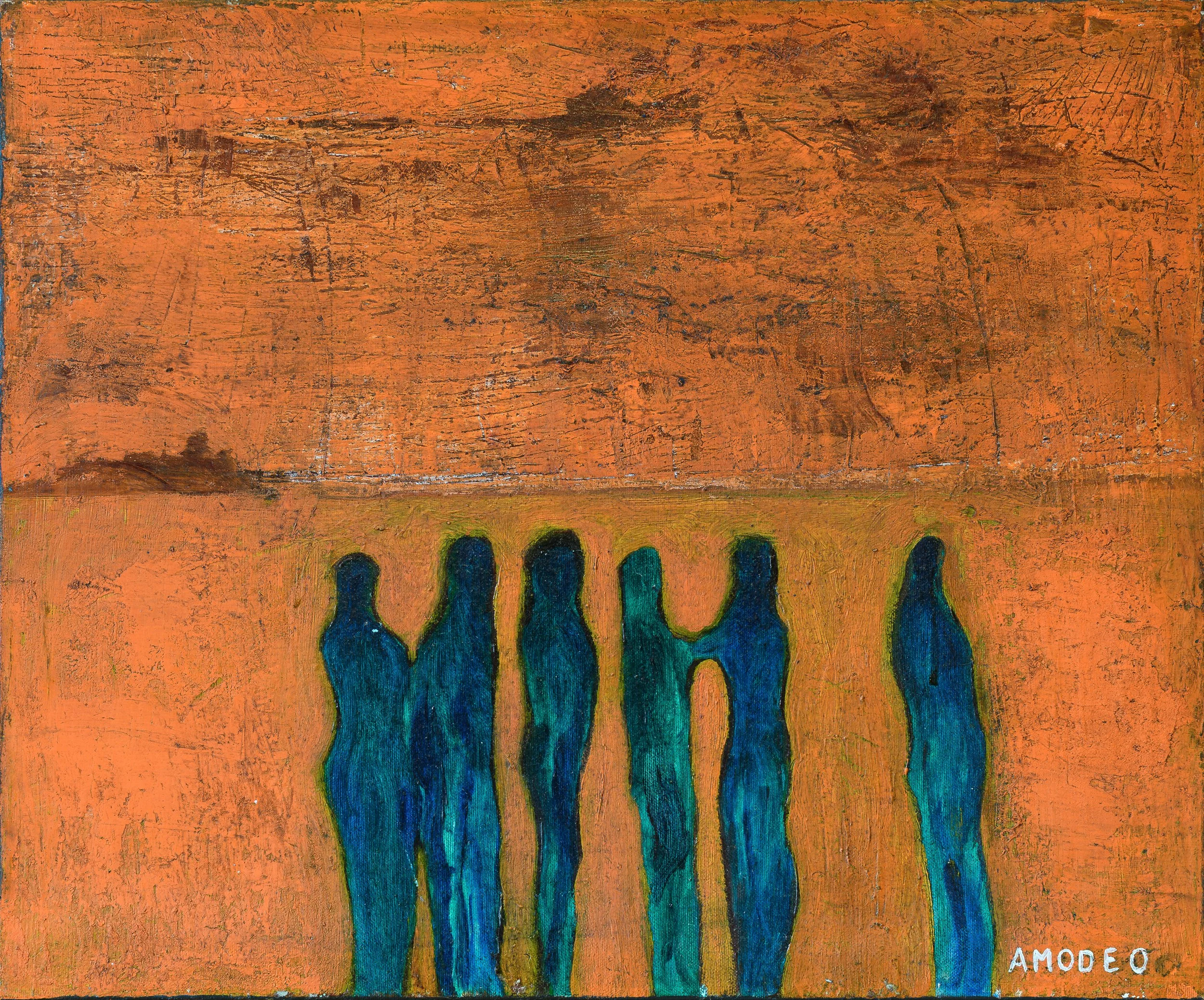  Primo selfie nella storia 
olio su tela, 50 x 60 cm, 2010
