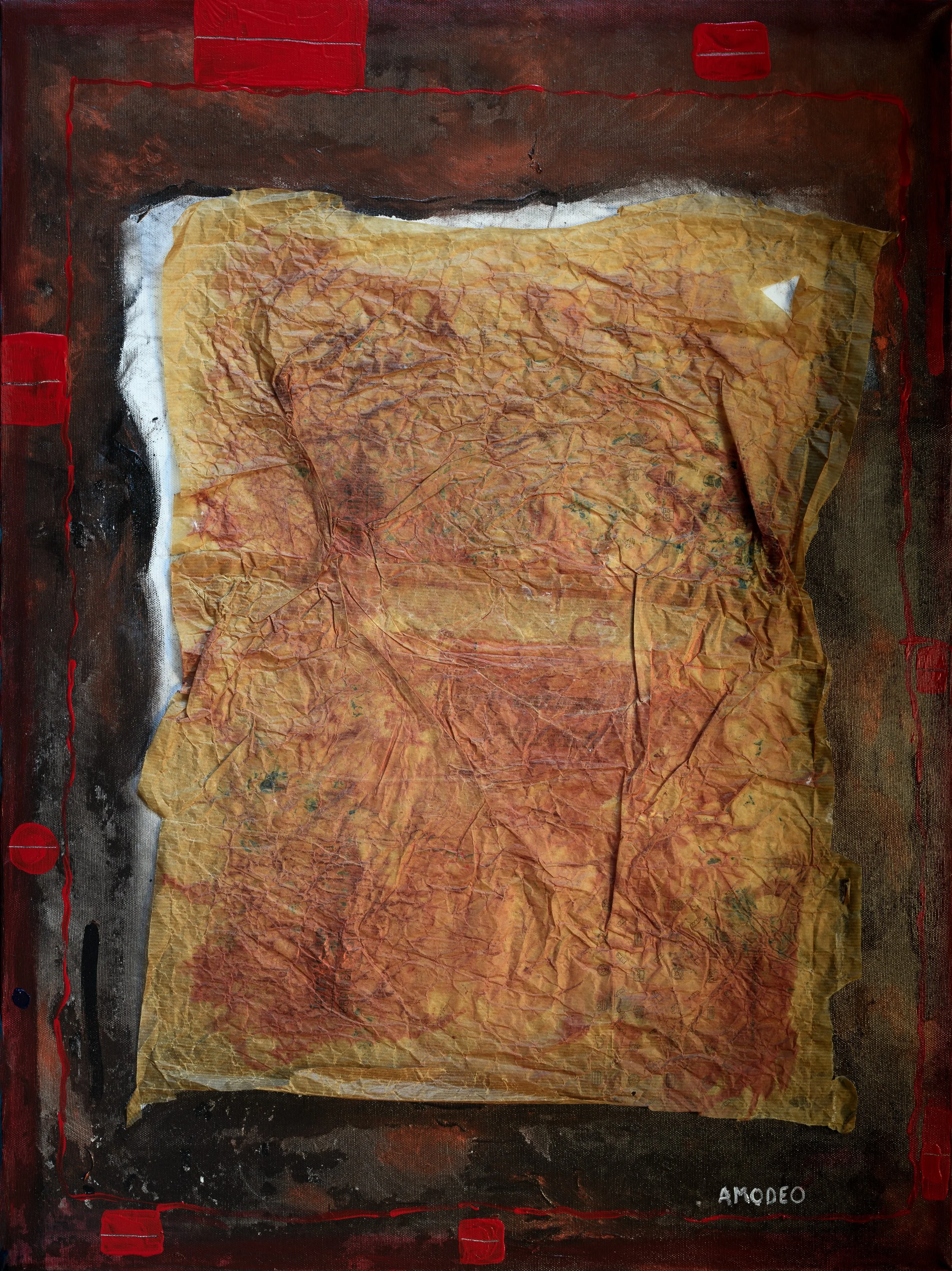  Anima dolce pelle 
tecnica mista su tela, 80 x 60 cm, 2021
