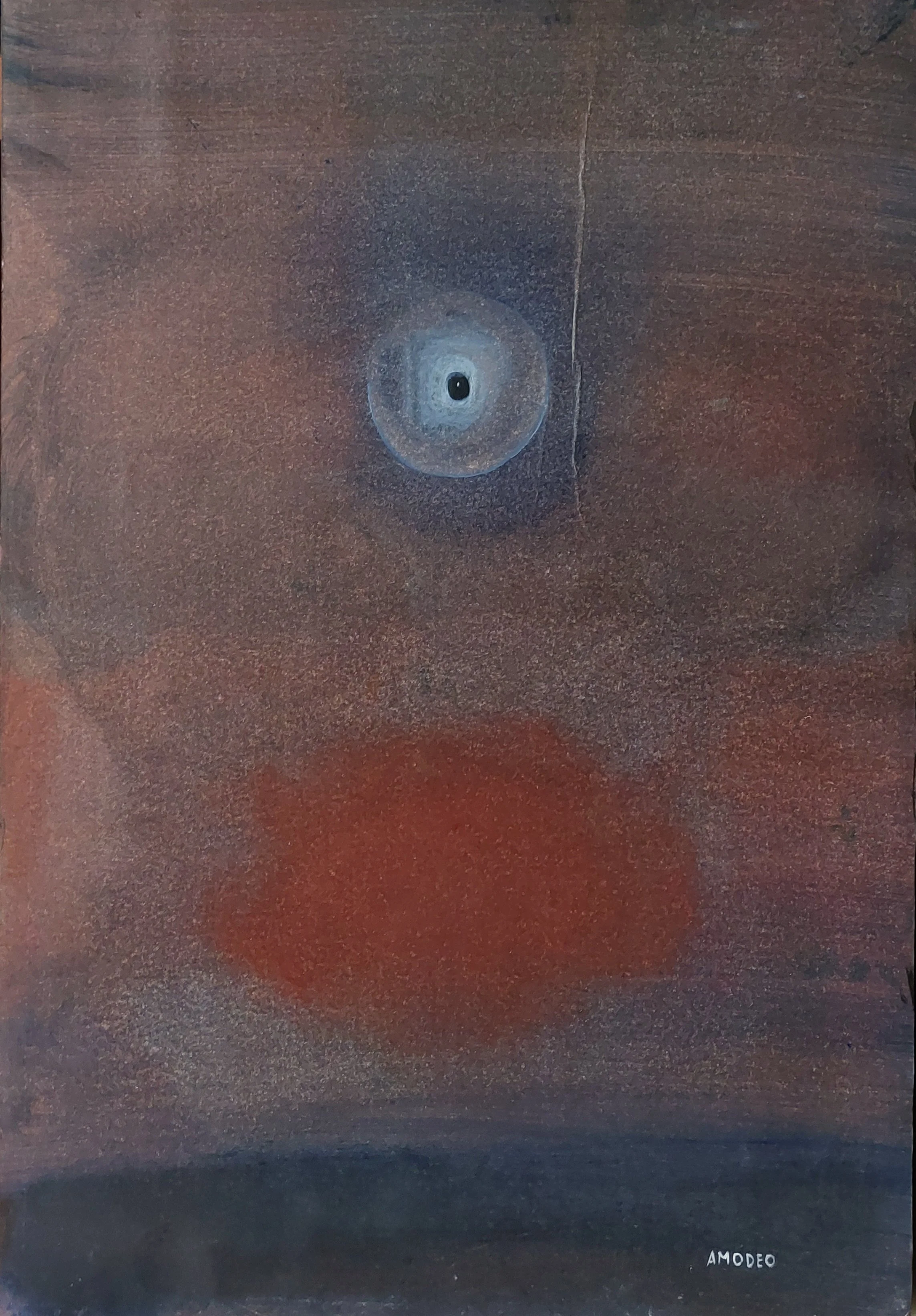  La poesia 
olio su cartoncino e tavola, 48 x 33 cm, 2022
