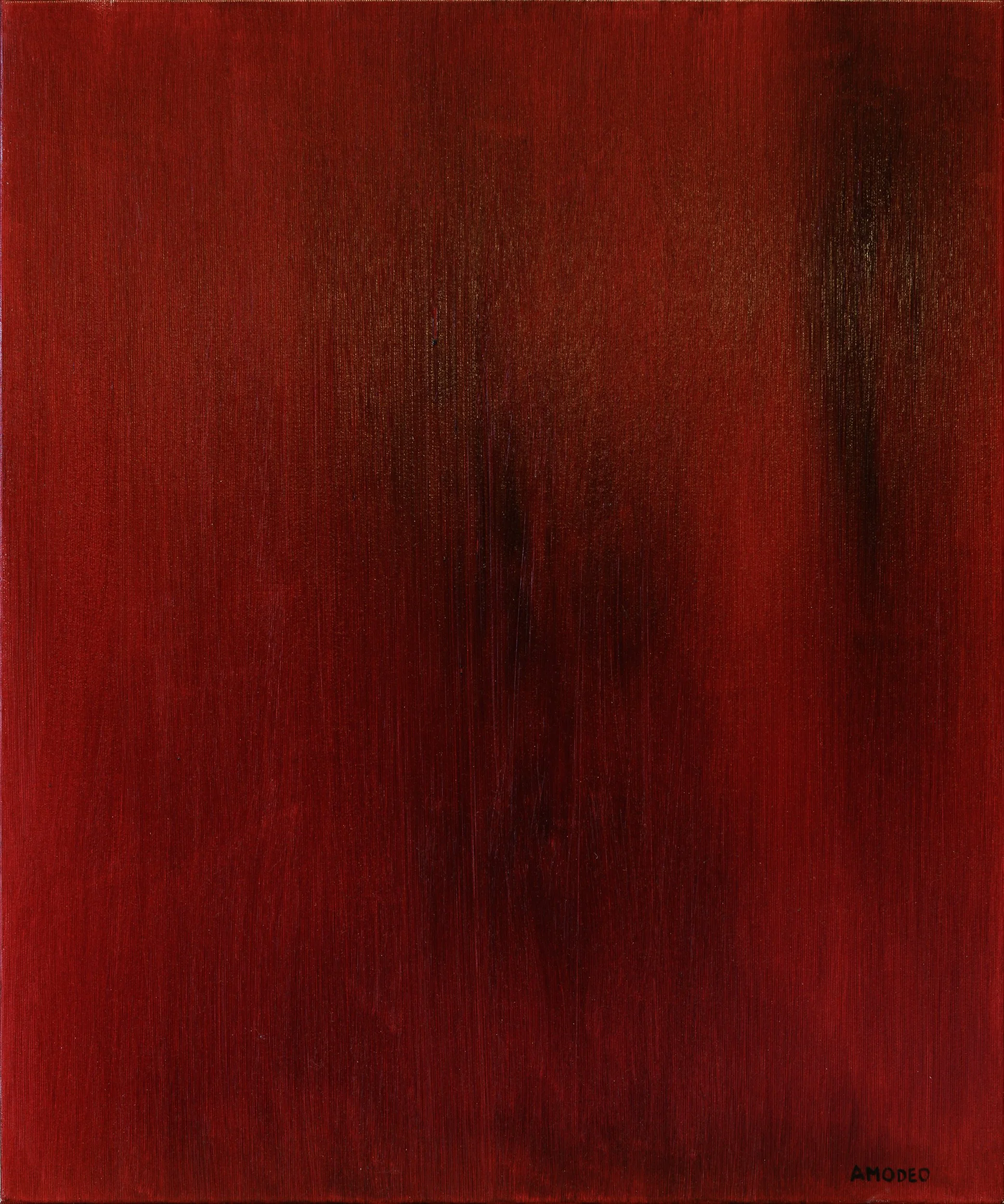  Rosso tangibile 
olio su tela, 60 x 50 cm, 2023
