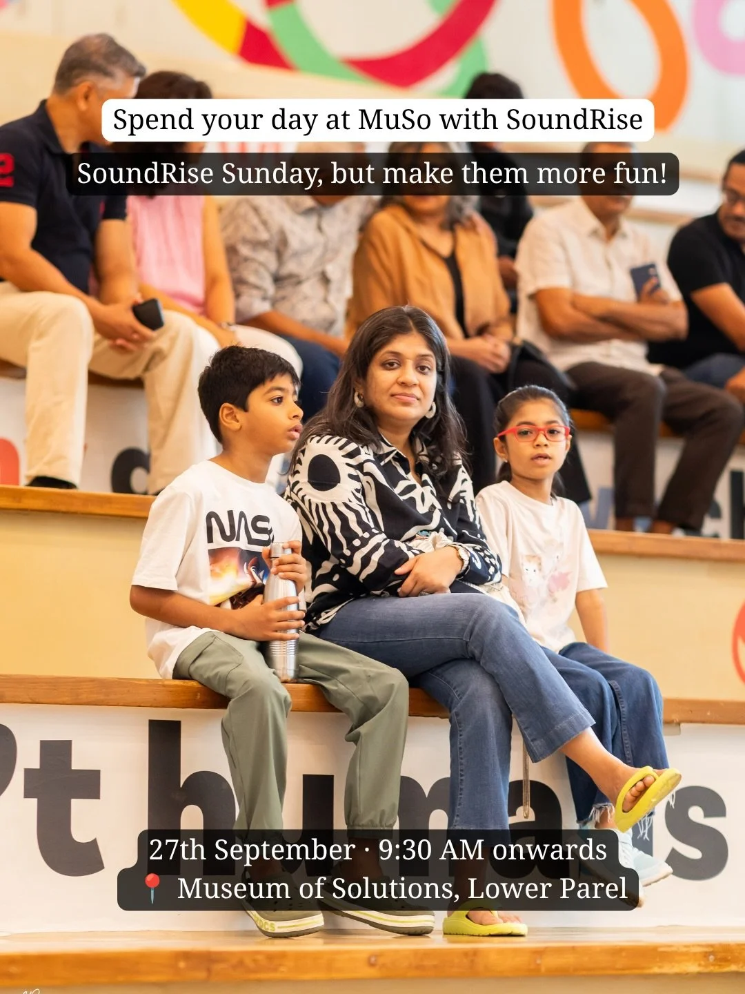 Spend your Sunday at @museumofsolutions with @soundrise.live ☀️ 

Start your day with live music with @punejazzproject grab a snack and coffee from participating homegrown brands 

Continue your day exploring the museum - check out MuSo x SoundRise b