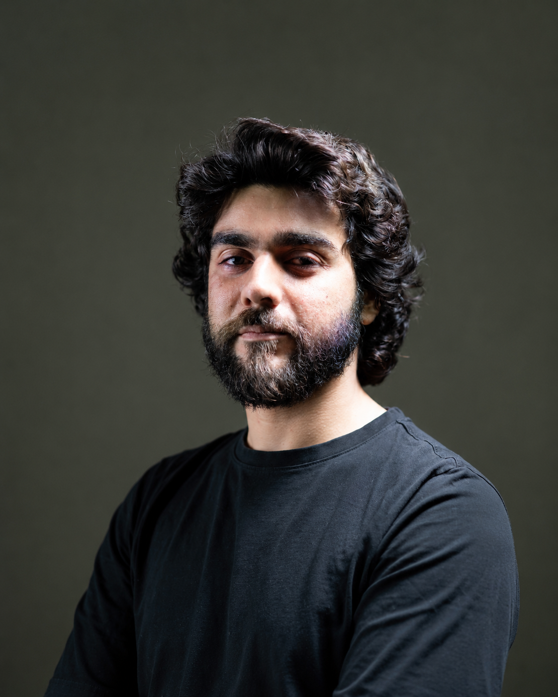 Hesham Sharif, Bahraini painter whose work pushes the boundaries of societal norms and commentary through an impressionist painting style.