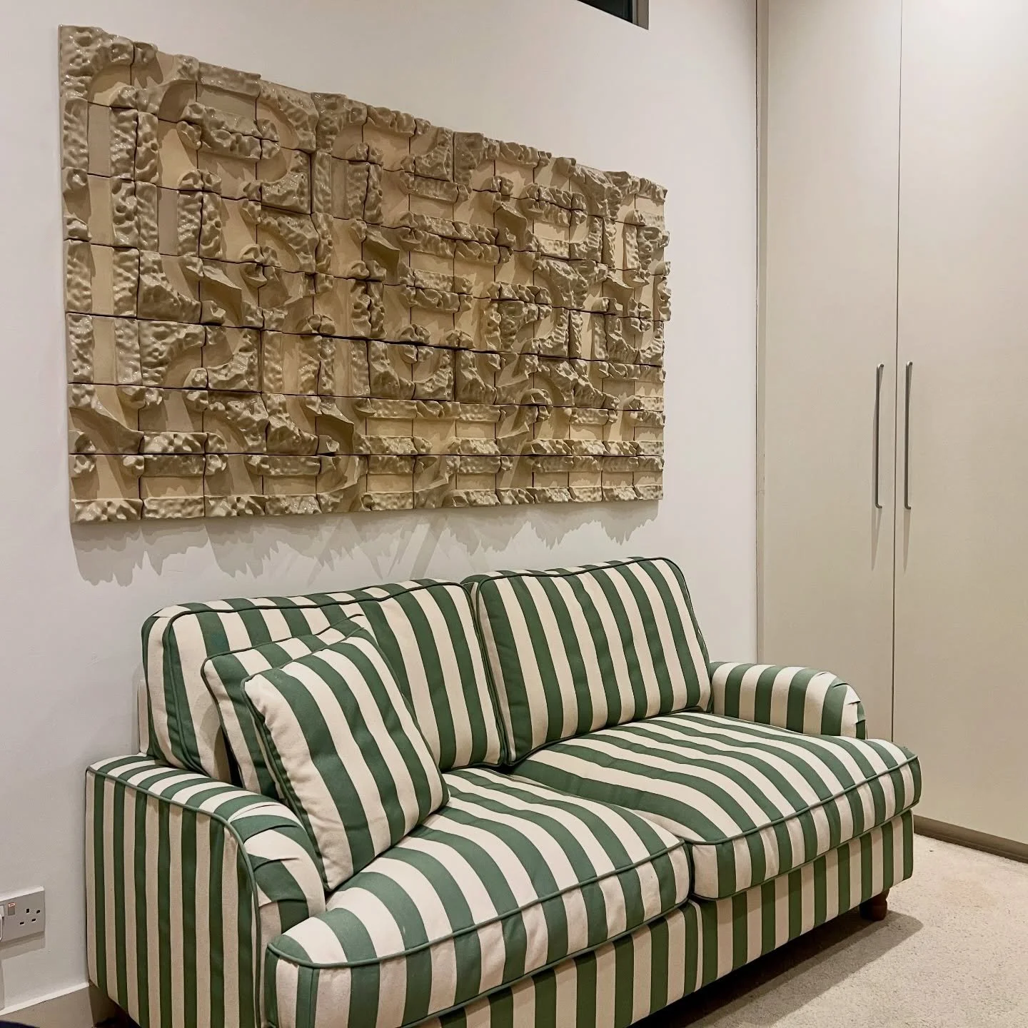 so glad this piece has found a home in a lovely flat in Brixton! if you&rsquo;d like to come see it just shoot me a message :)