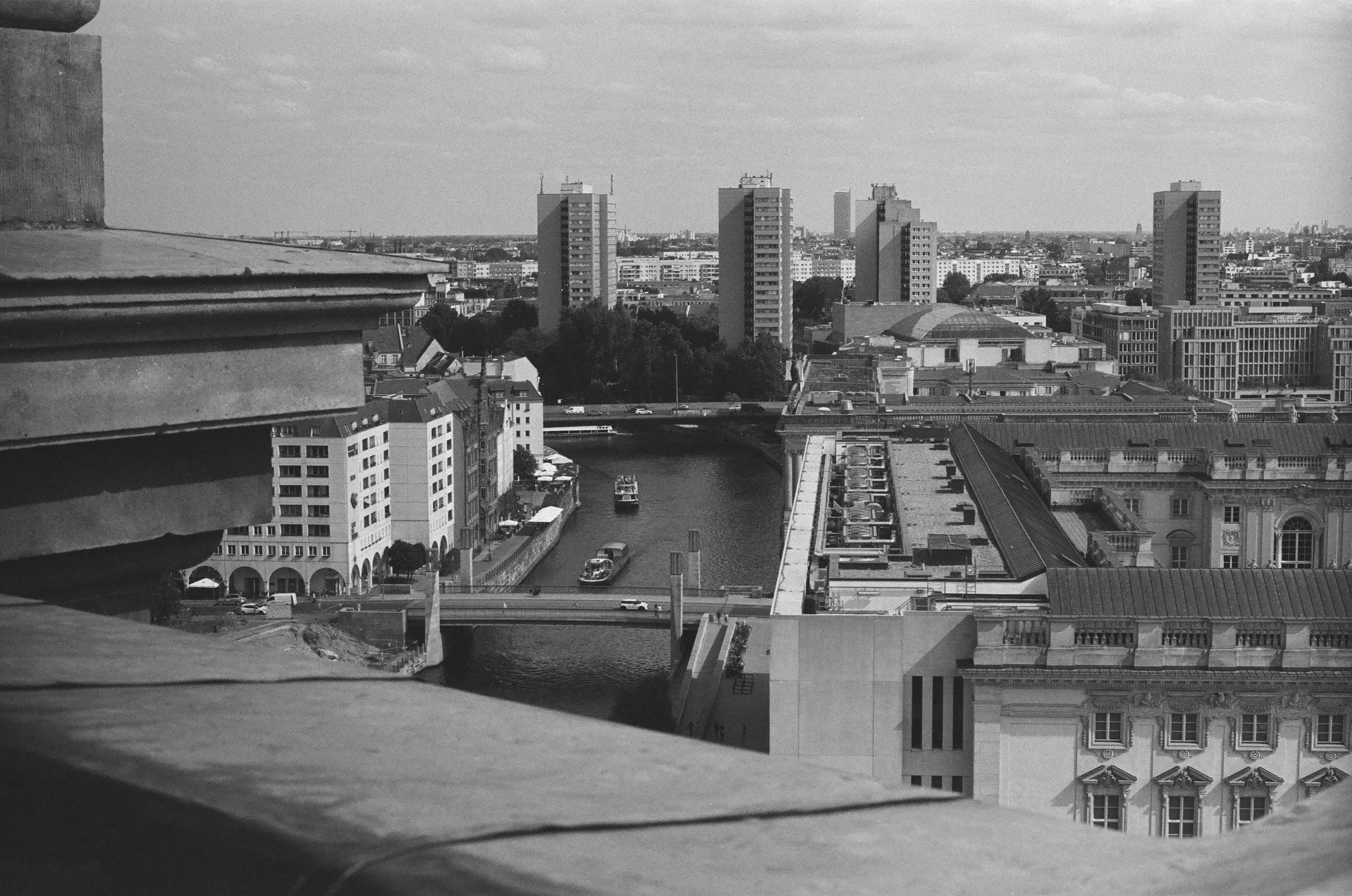 Panoramic view across central Berlin from the dome of Berliner Dom