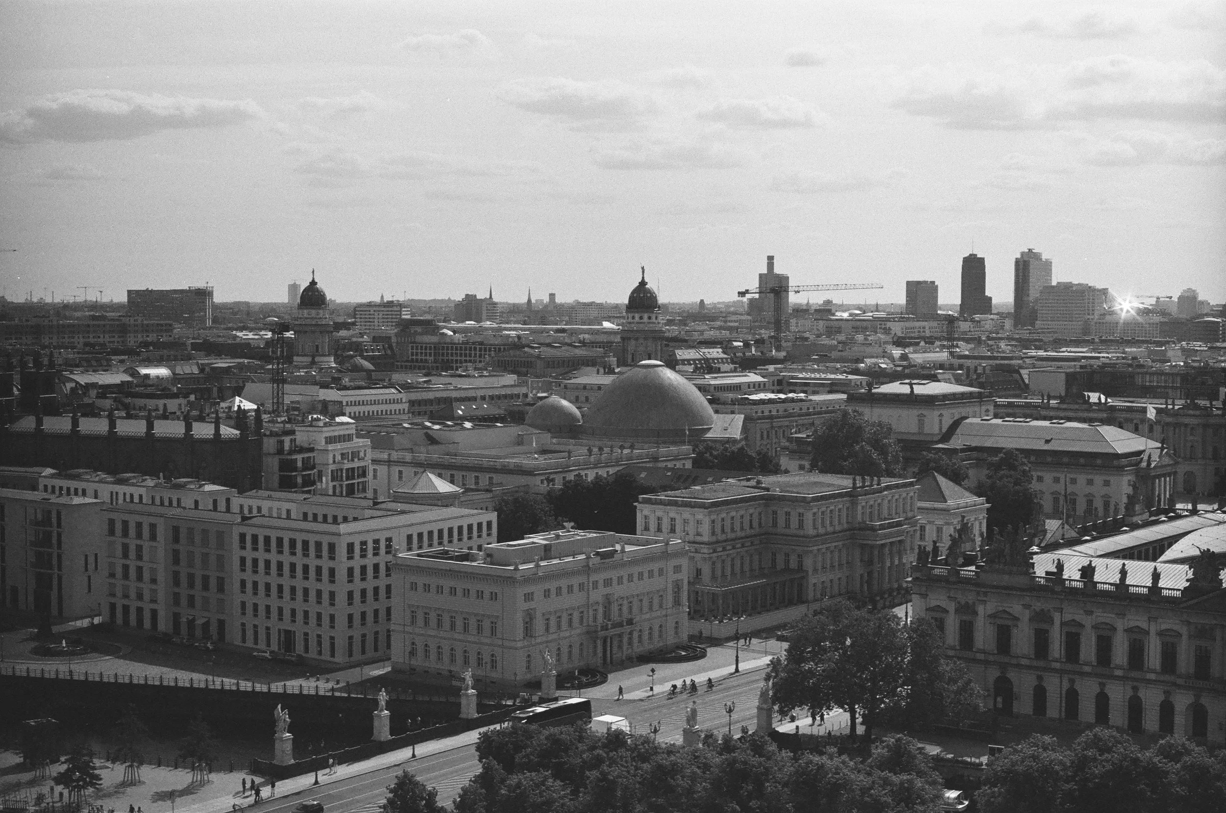 Panoramic view across central Berlin from the dome of Berliner Dom