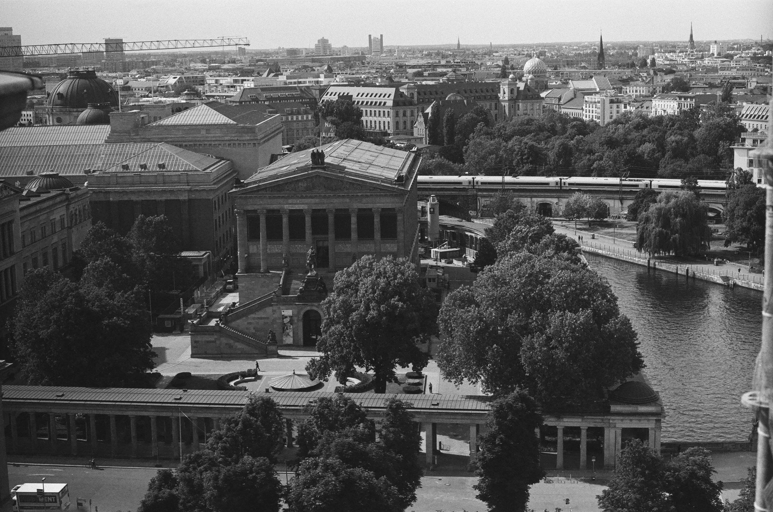 View over Museum Island and central Berlin from the dome of Berliner Dom