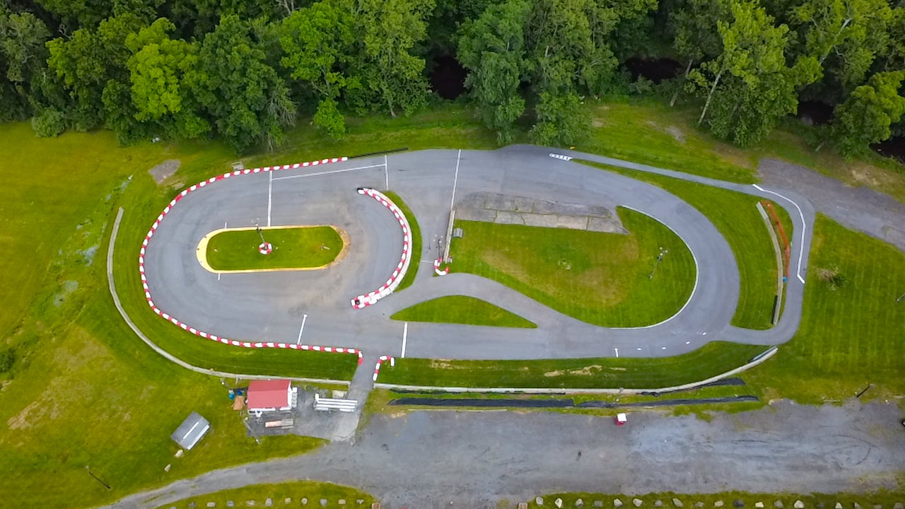 Aerial view of Creekside Raceway