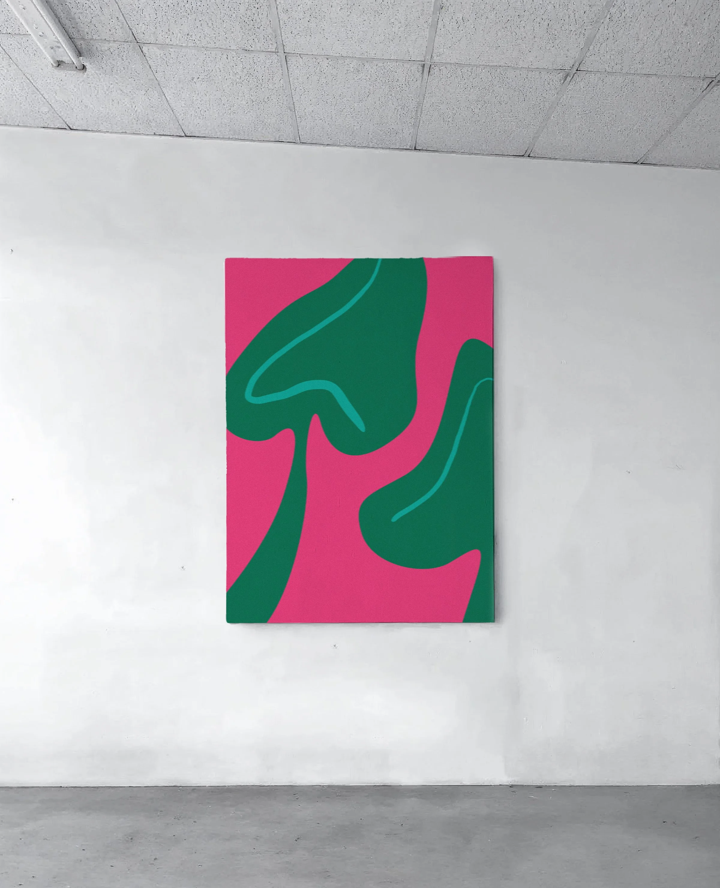 SERES is an abstract interpretation of two elephant ear leaves from my home in Chilca - Lima - Peru, my favorite place in the world. Inspired by the love for plants my mother passed on to me, the piece turns an everyday plant into two quiet beings. S