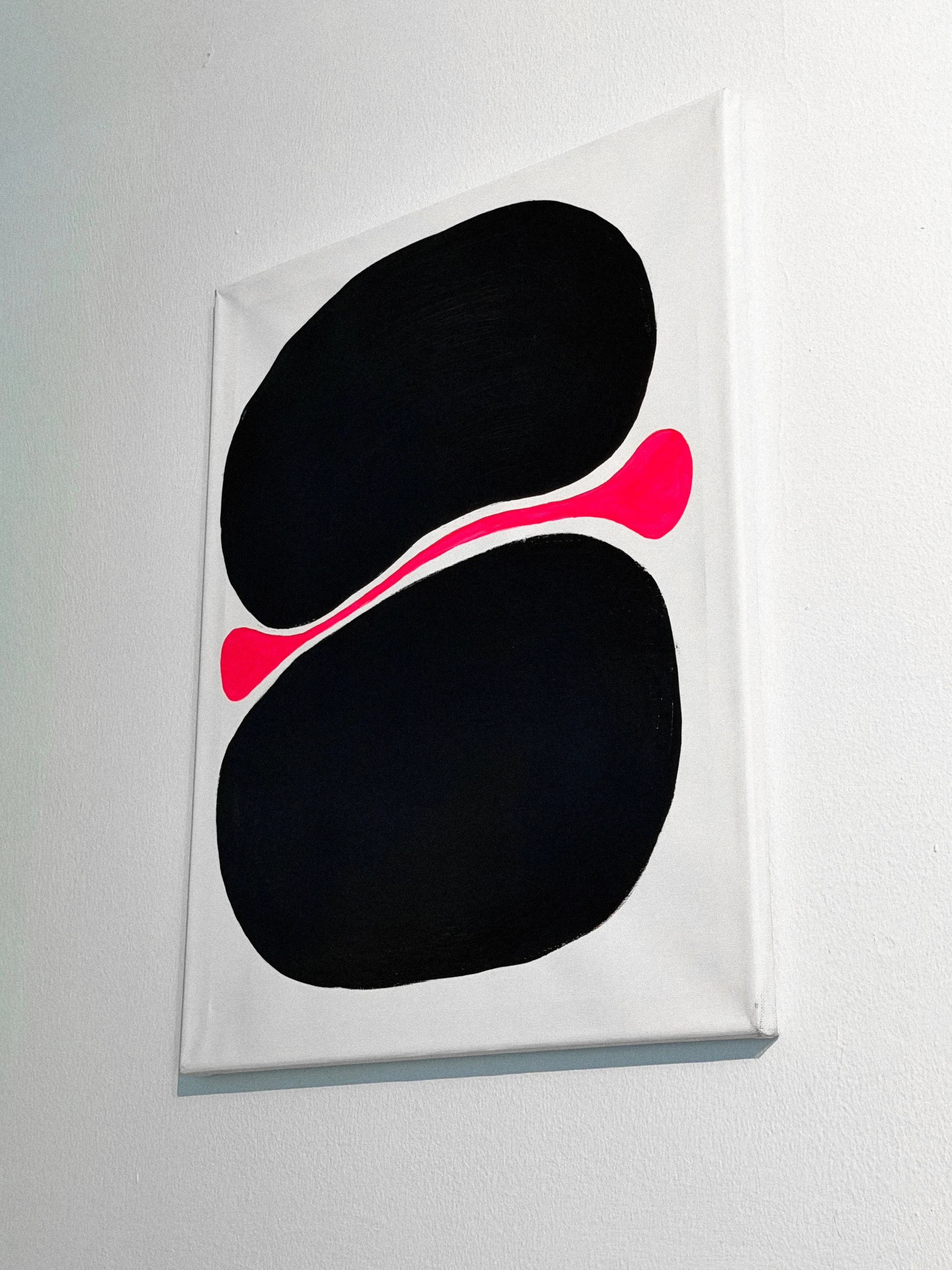 BONE is a piece about marriage and connection, this composition turns two black forms into a symbolic joint, while the red line between them represents love — like a nerve or ligament holding everything together. Inspired by the bond between my wife 