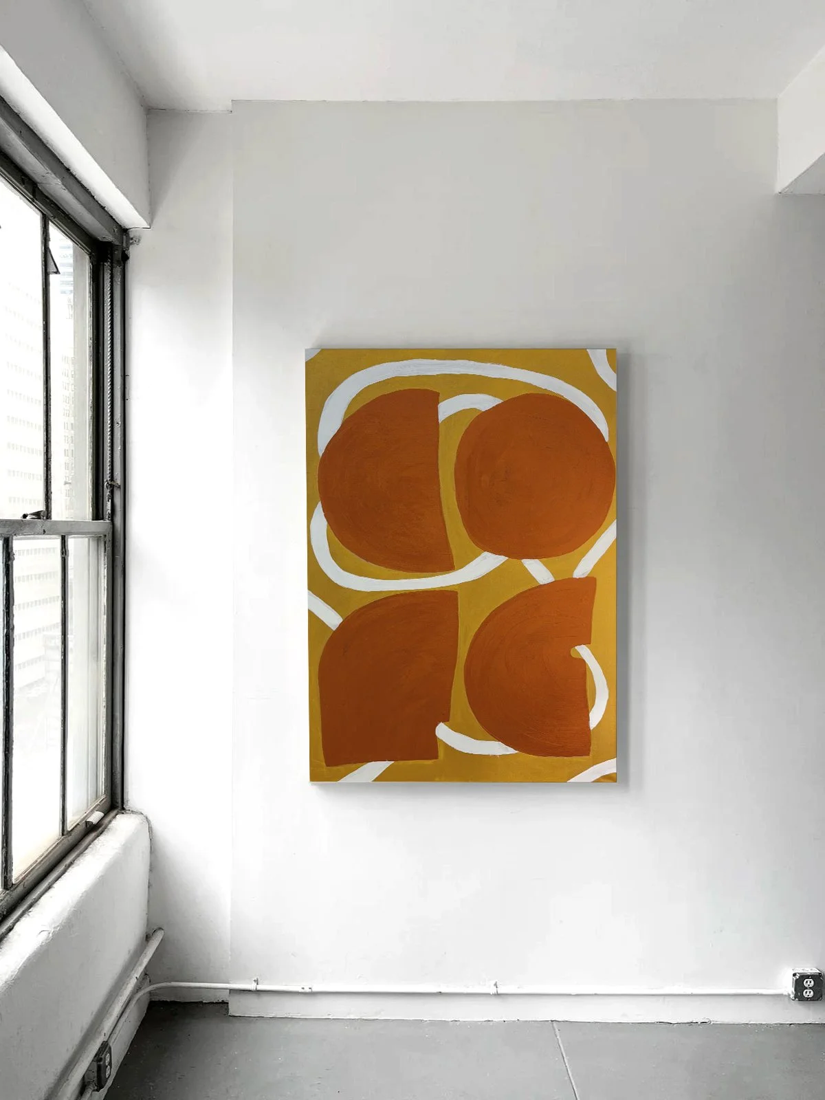 COFE is a tribute to my love for coffee, this piece transforms its warmth, aroma and everyday ritual into a composition of earthy tones, rounded forms and flowing lines. Rather than representing coffee literally, it captures the comfort, rhythm and e