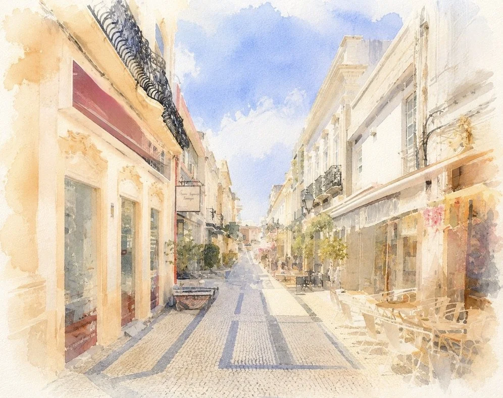Quiet Street in Olhao