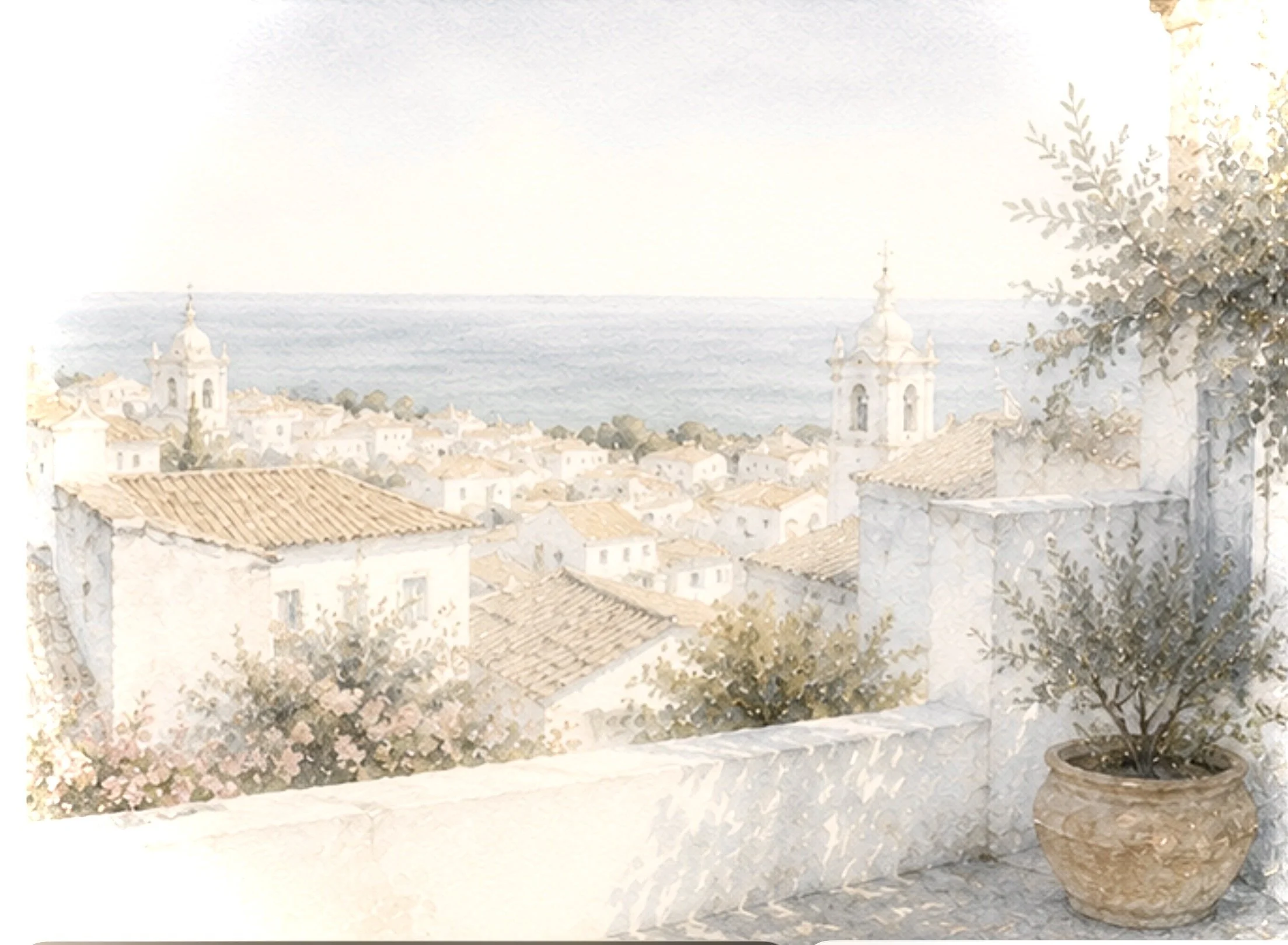 Sunlit Rooftops 