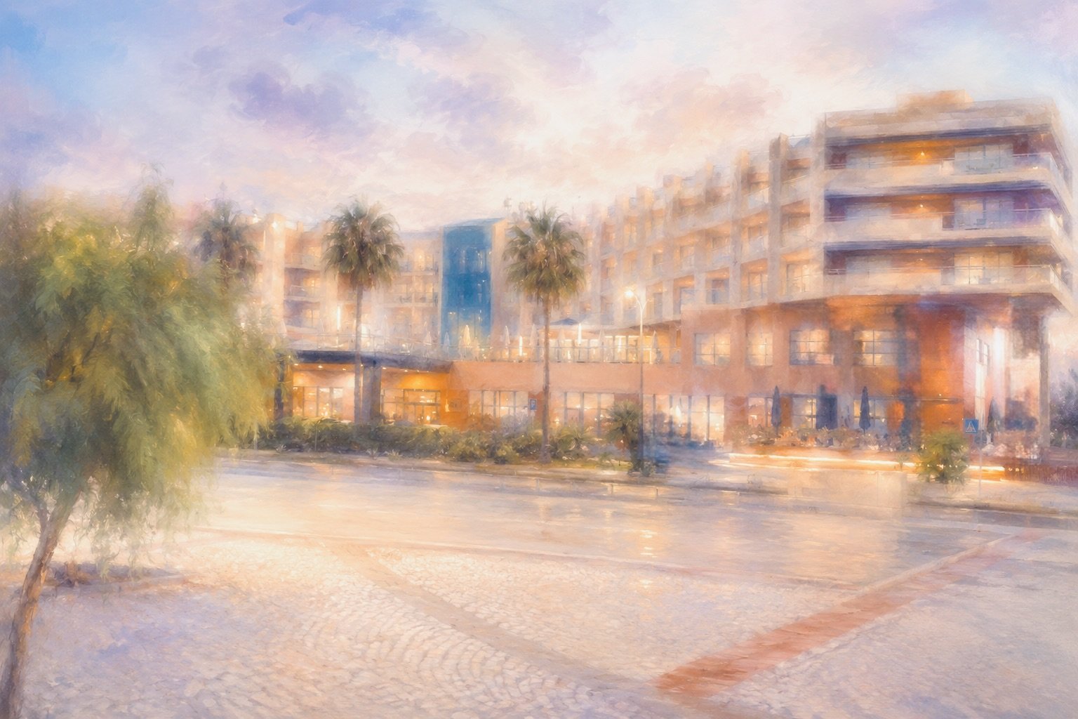 Hotel at Daybreak