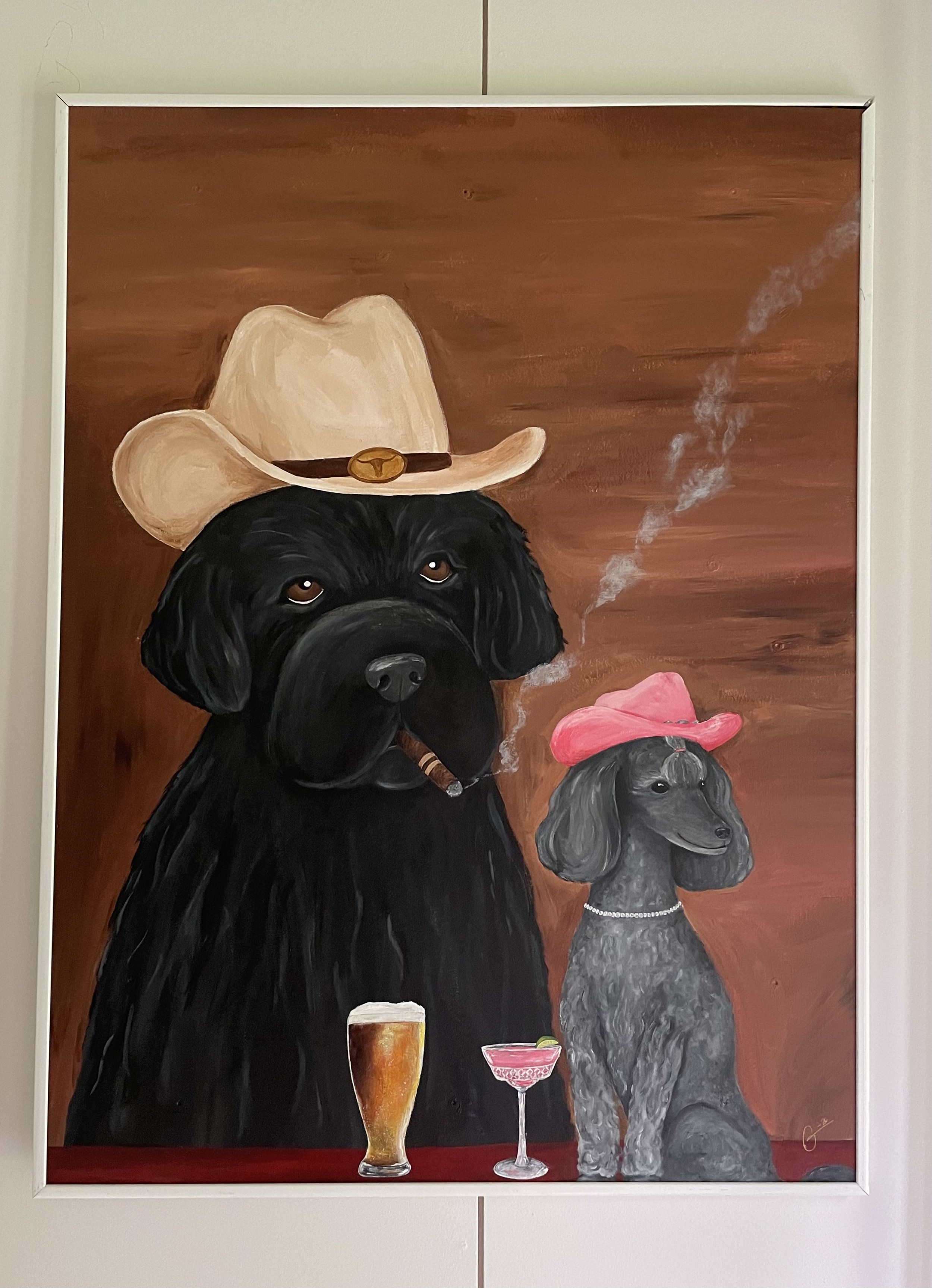 Wild West - Besties at the Saloon - 80x60cm