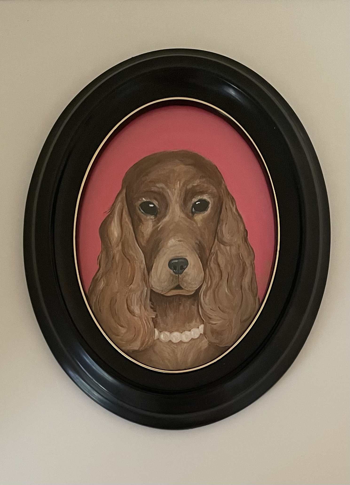 Cocker Spaniel - 20 x 16 cm including the frame