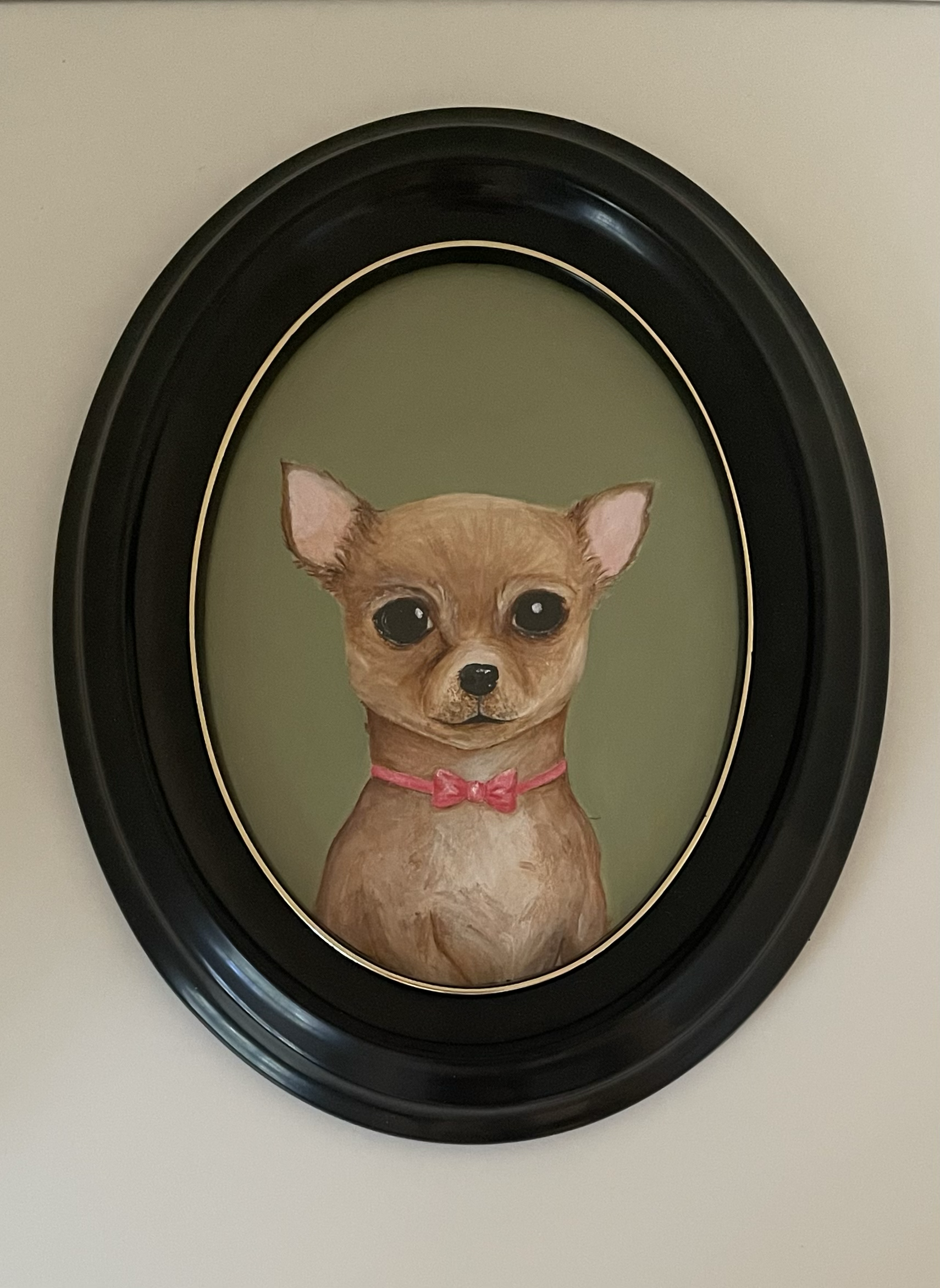 Chihuahua - 20 x 16 cm including the frame