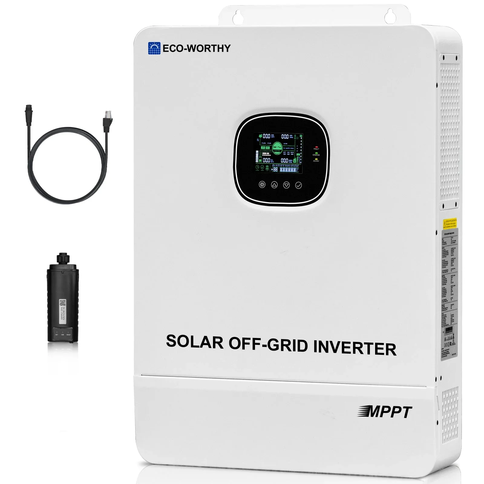 Eco-Worthy 10000W Solar Off-grid Split-phase AIO Inverter | 48Vdc to 120Vac/240Vac | 10000W@500V PV Input | UL 1741