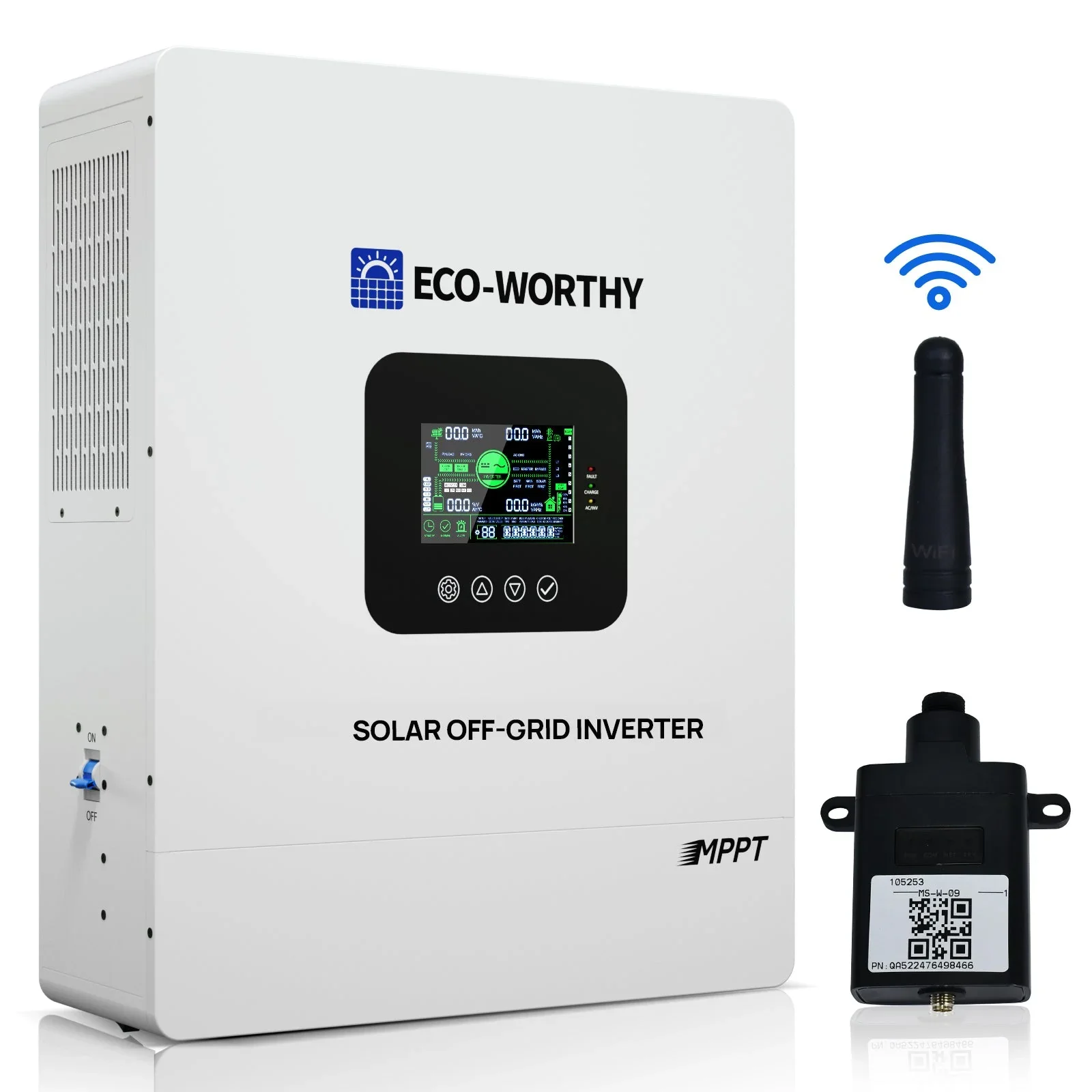5000W Solar Off-grid AIO Inverter, 48Vdc to 120Vac, 5500W@500V PV Input, UL1741