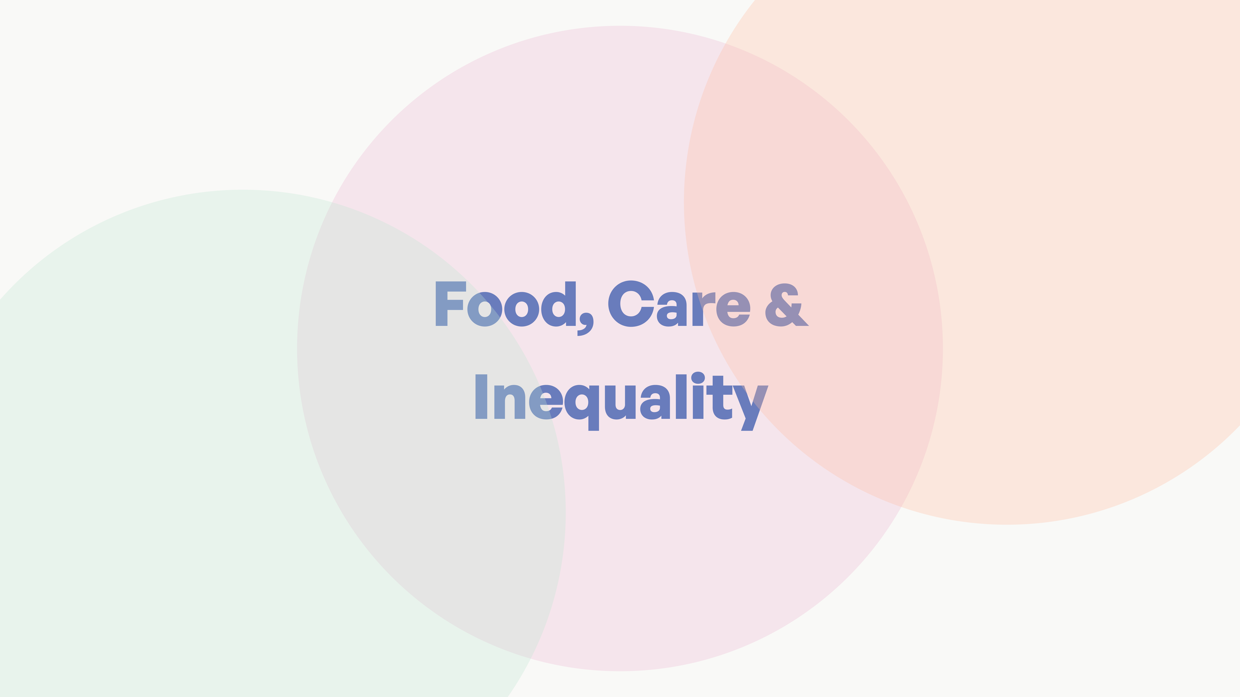 Food, Care & Inequality