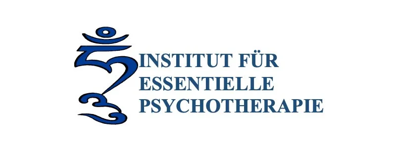 Logo des Instituts für Essentielle Psychotherapie mit einem stilisierten Symbol und dem Namen in blauer Schrift.