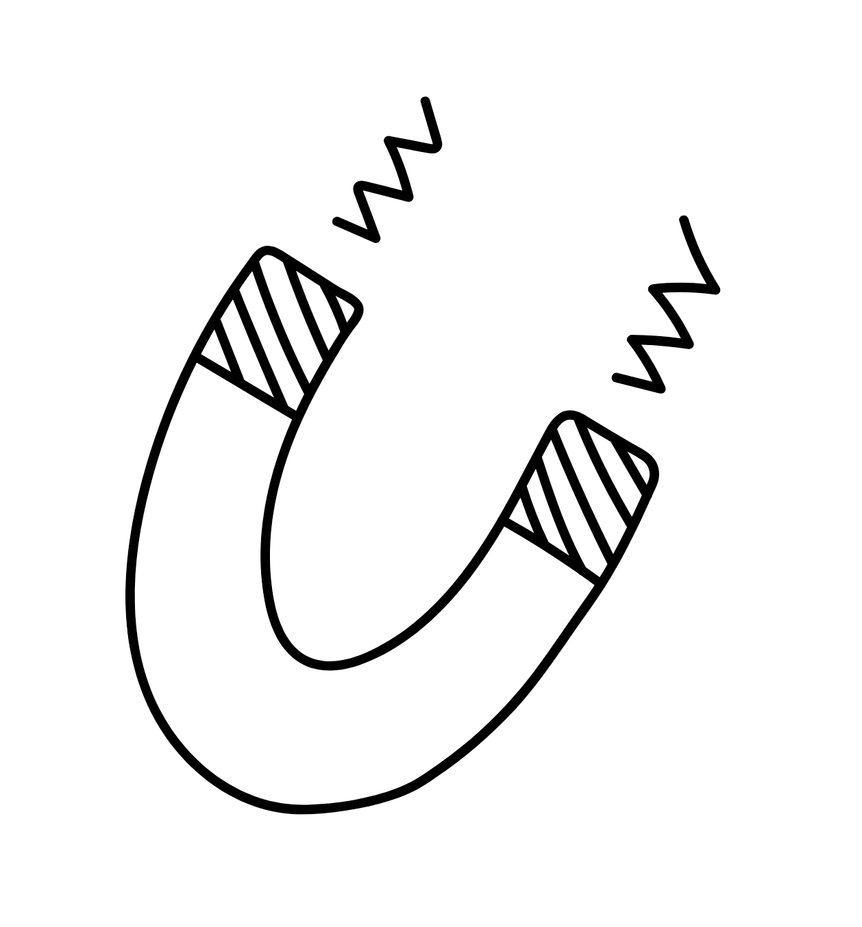 Black silhouette of a finger with a round nail, pointing upwards.