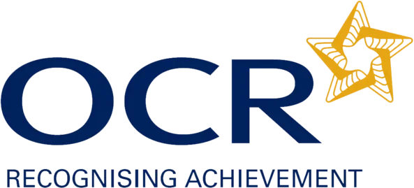 Logo with the text 'OCR RECOGNISING ACHIEVEMENT' and a gold star.