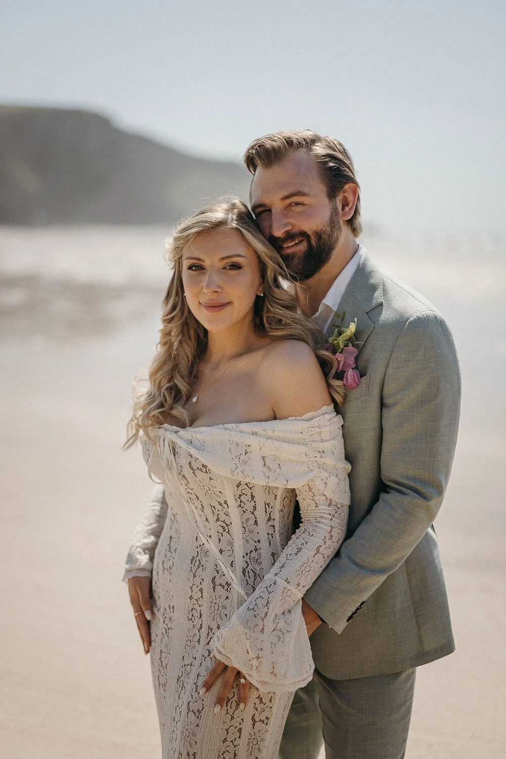 The Scarlet Hotel - Naomi C | Lauren did my hair for my legal ceremony at The Scarlet Hotel and I honestly couldn’t have been happier with the result. I knew I wanted to wear my hair down and asked for a beachy, boho look with a touch of mermaid (if 
